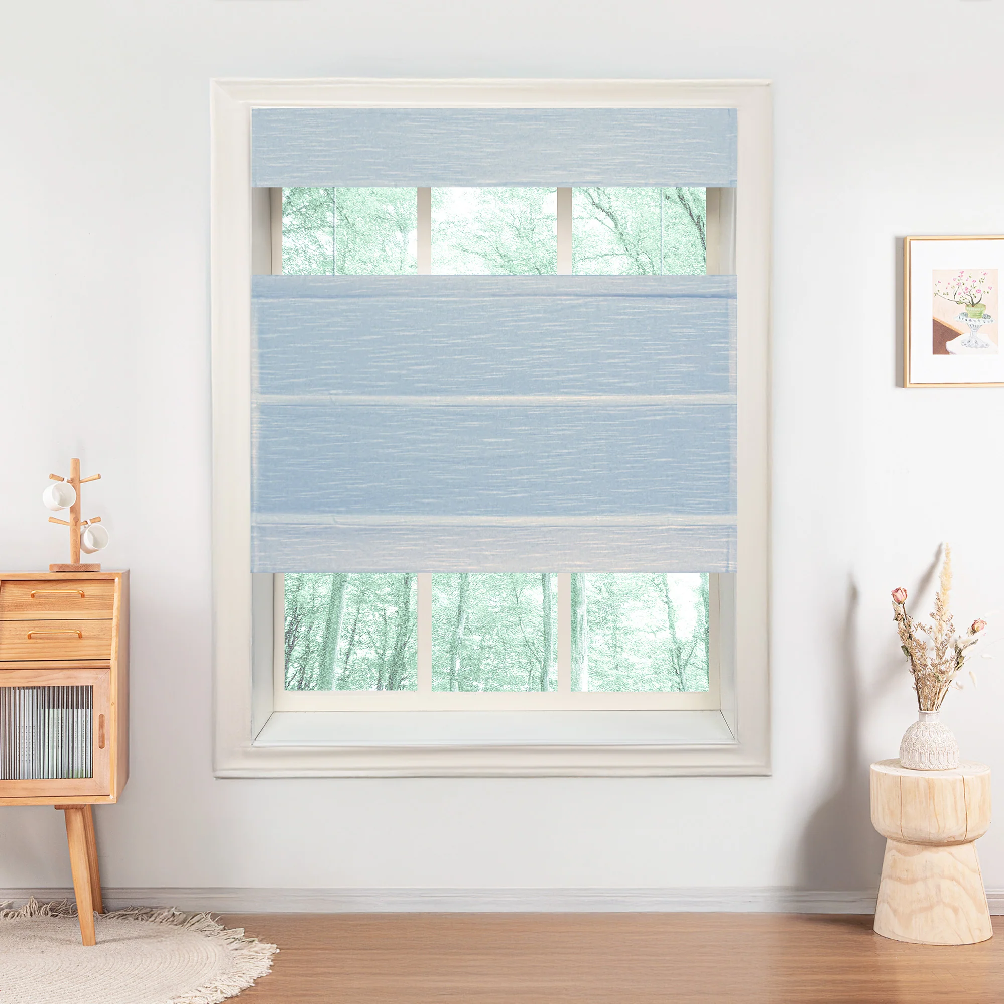 Annie Blackout Flame Retardant Roman Shades & Blinds | Top Down Bottom Up - Image 13