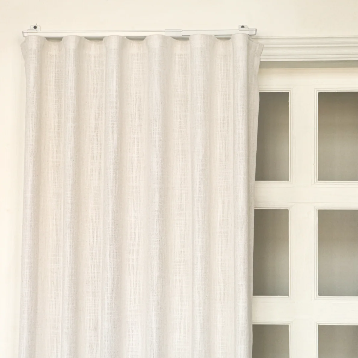 100% Belgian Flax Linen Curtains & Drapes Ripple Fold with Track