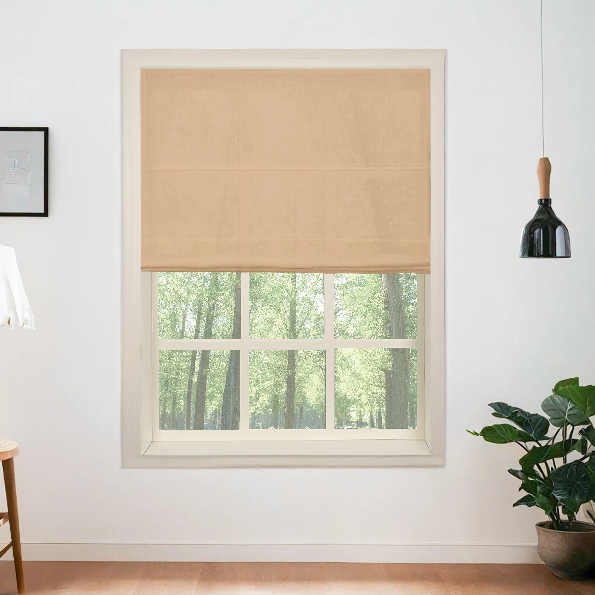 100% Belgian Flax Linen Roman Shades & Blinds - Image 16