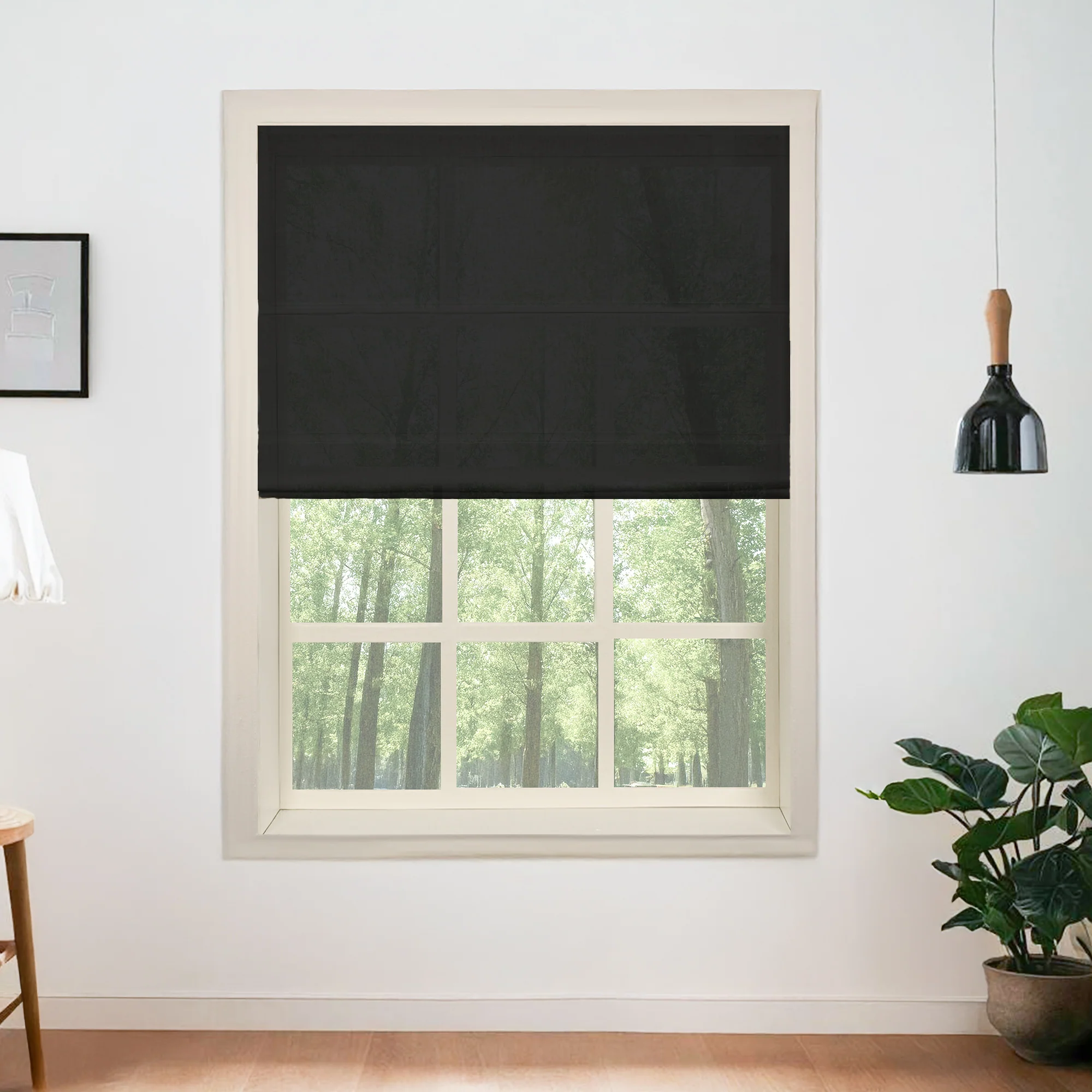 100% Belgian Flax Linen Roman Shades & Blinds - Image 20