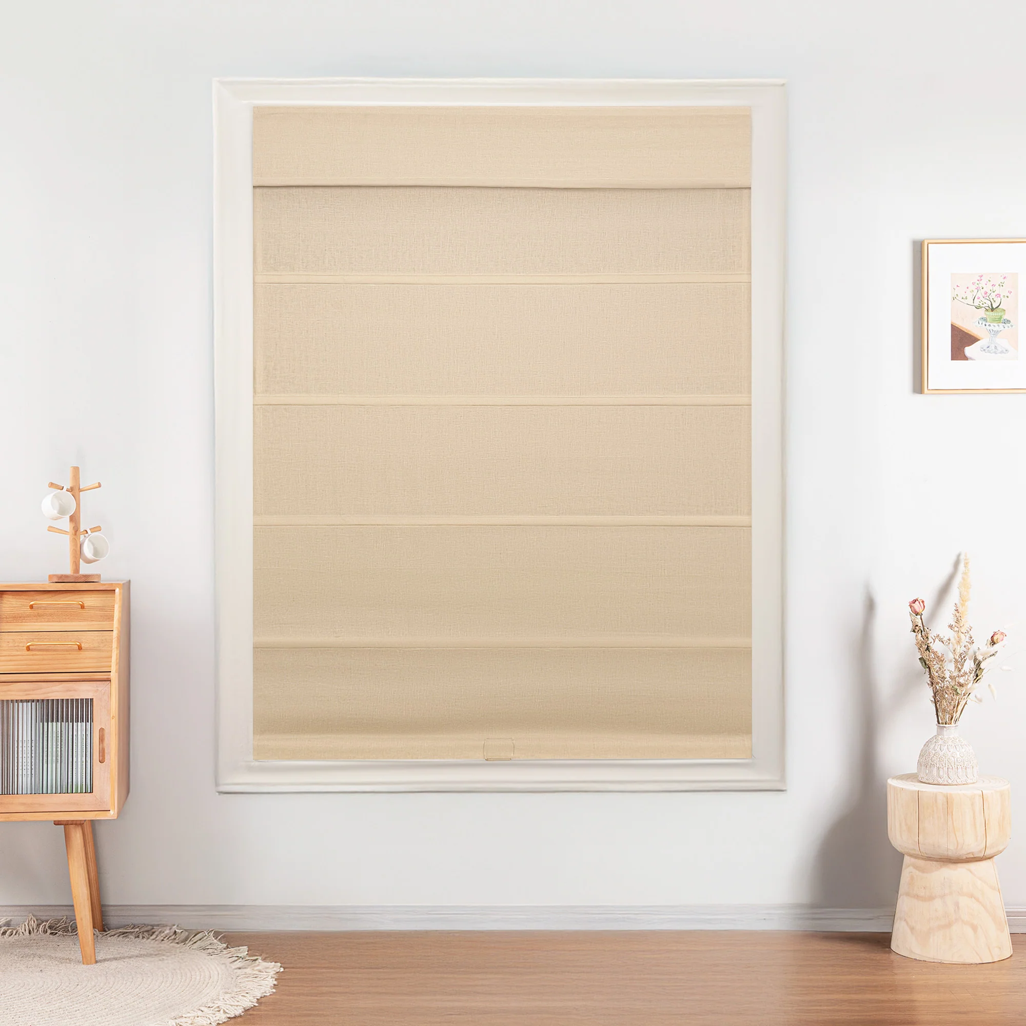 100% Belgian Flax Linen Roman Shades & Blinds | Top Down Bottom Up - Image 8