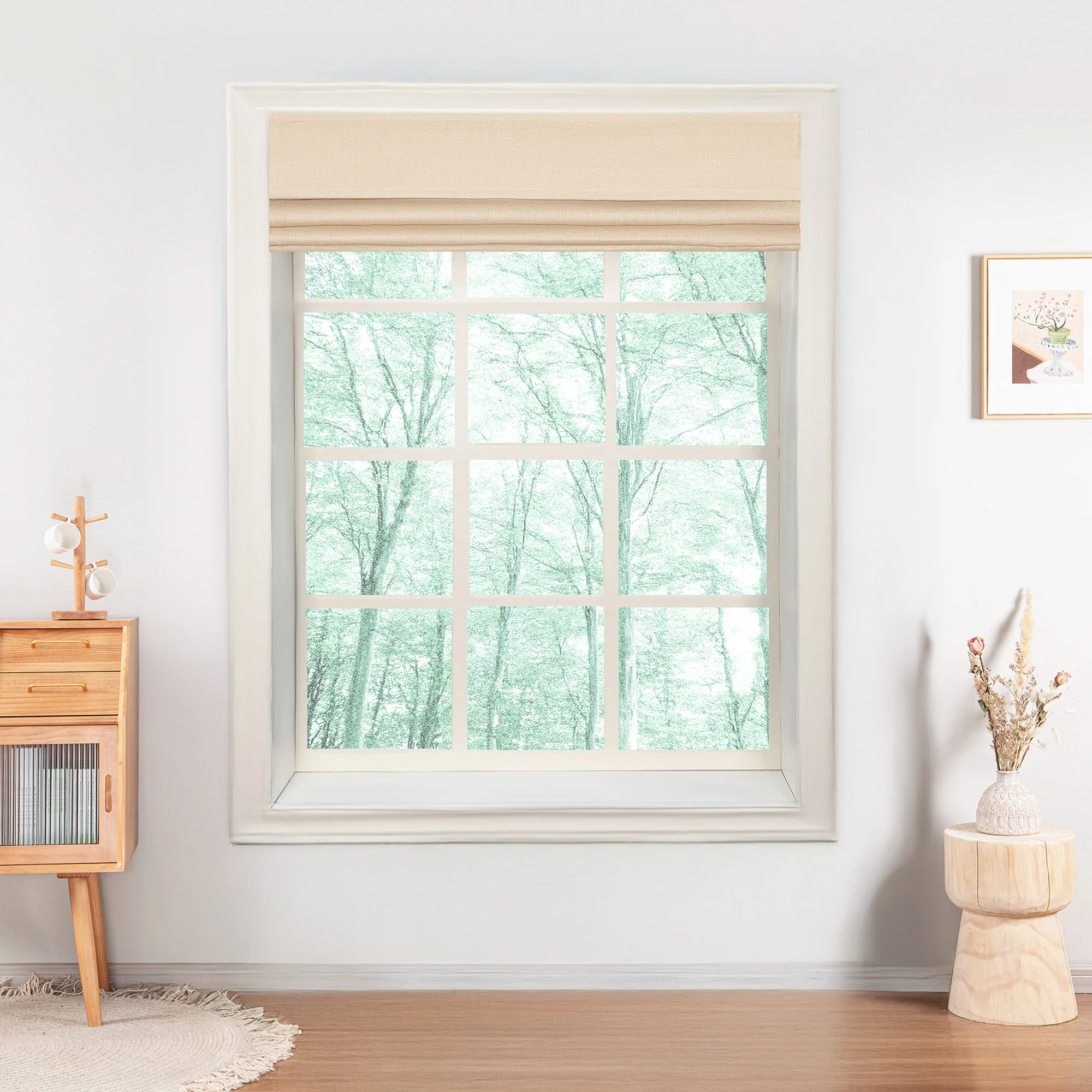 100% Belgian Flax Linen Roman Shades & Blinds | Top Down Bottom Up - Image 9