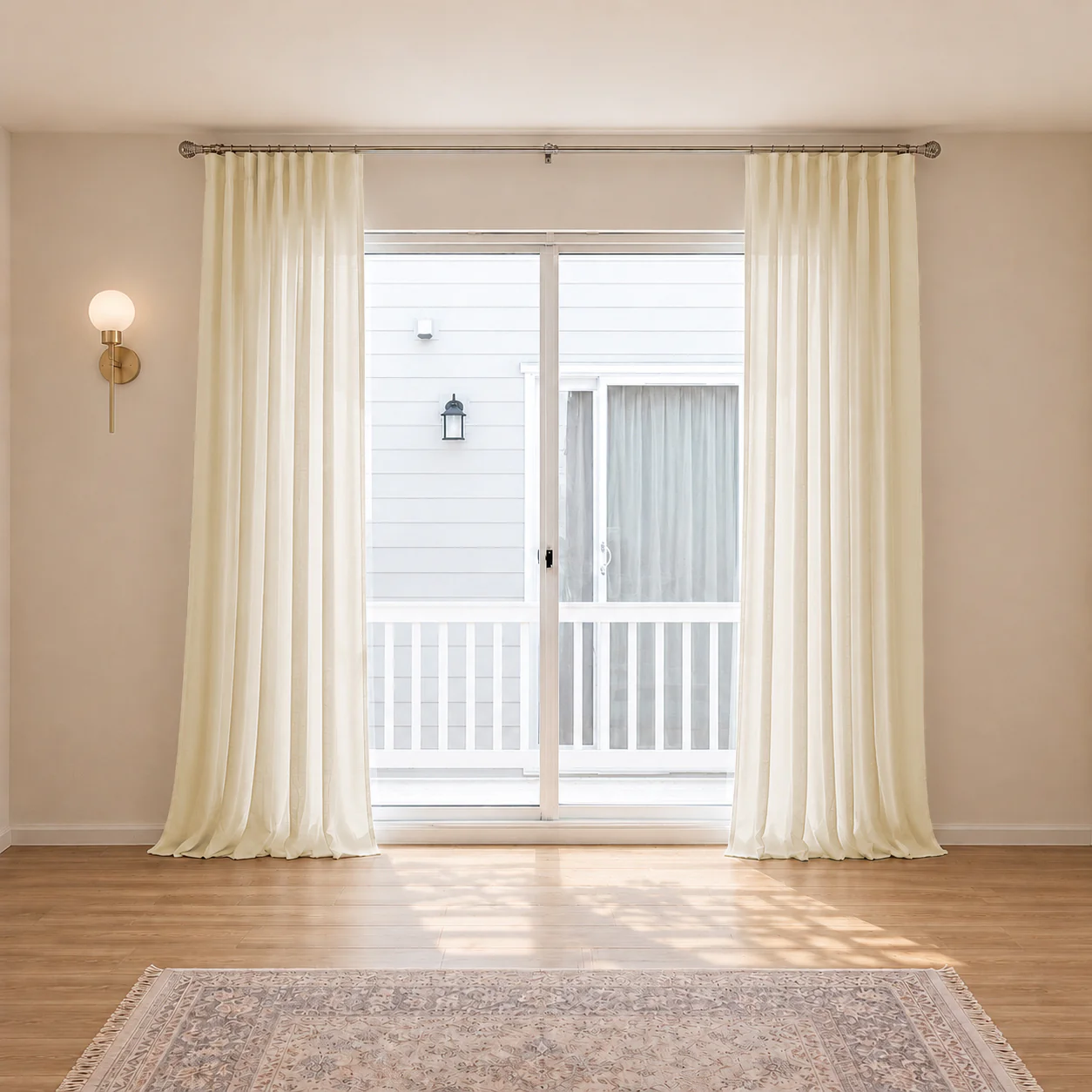 100% Belgian Flax Linen Curtains & Drapes Pleated - Image 10