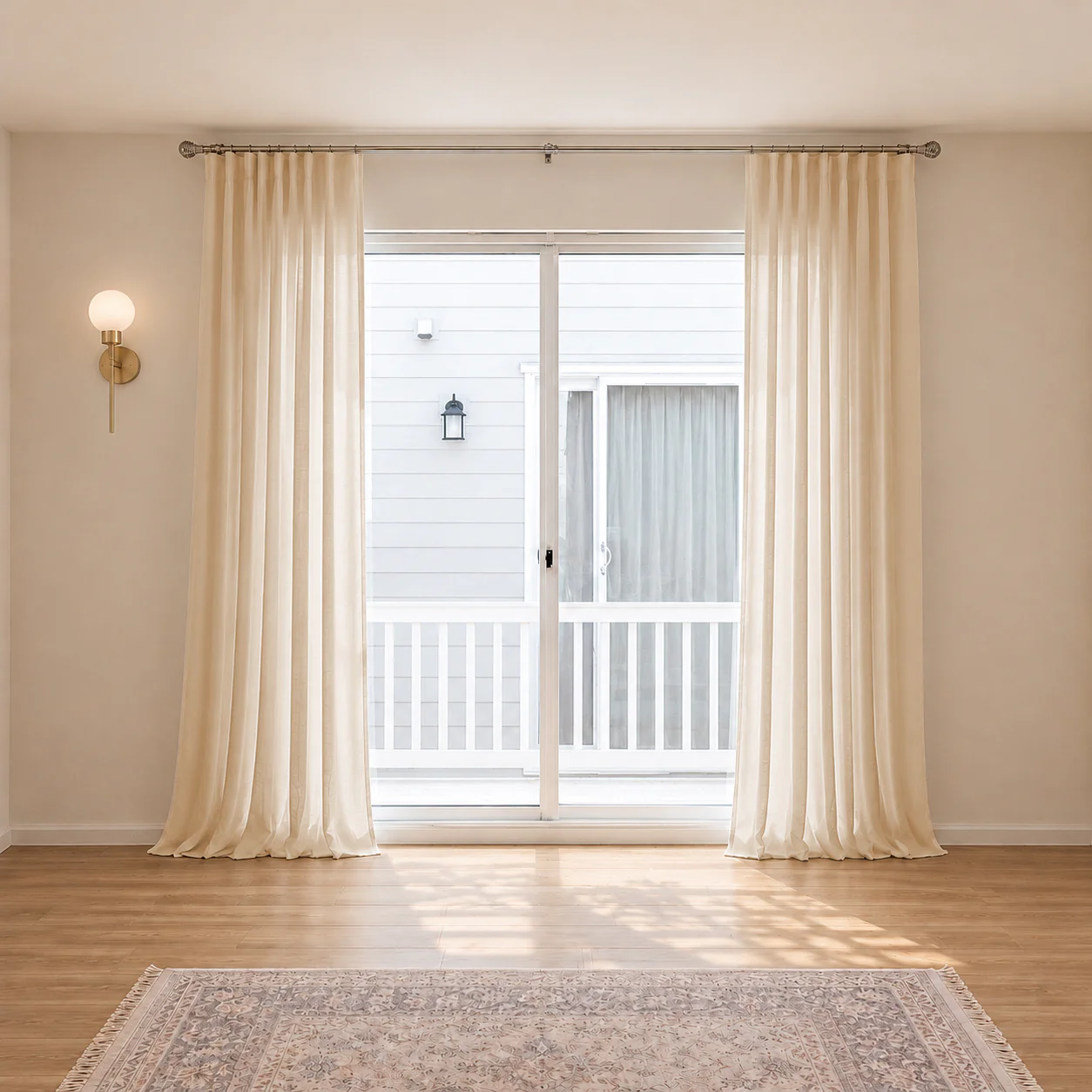 100% Belgian Flax Linen Curtains & Drapes Pleated - Image 11