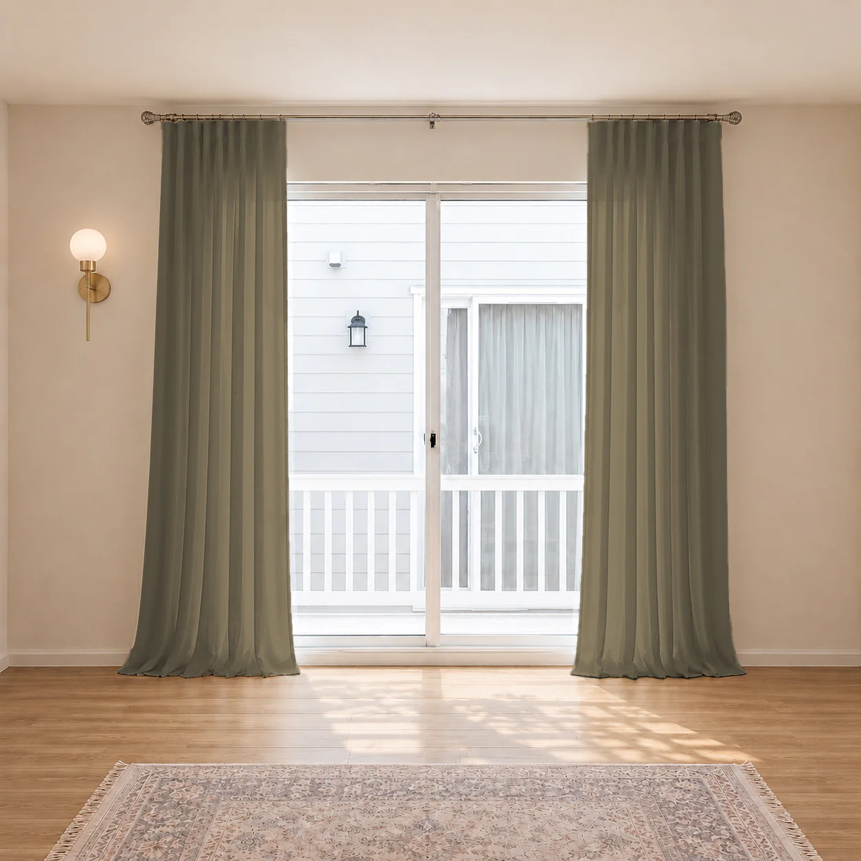 100% Belgian Flax Linen Curtains & Drapes Pleated - Image 15