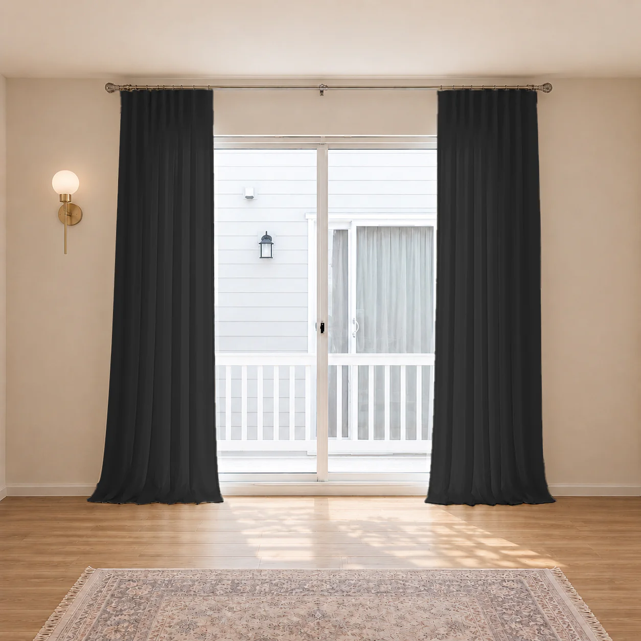 100% Belgian Flax Linen Curtains & Drapes Pleated - Image 17