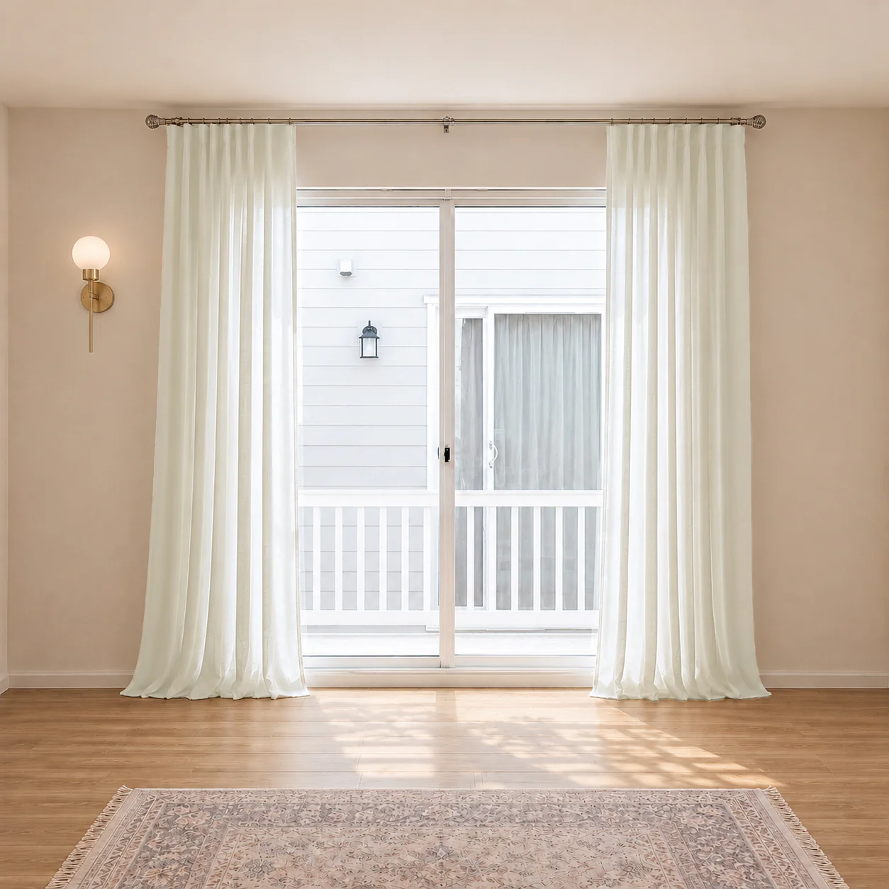 100% Belgian Flax Linen Curtains & Drapes Pleated - Image 9