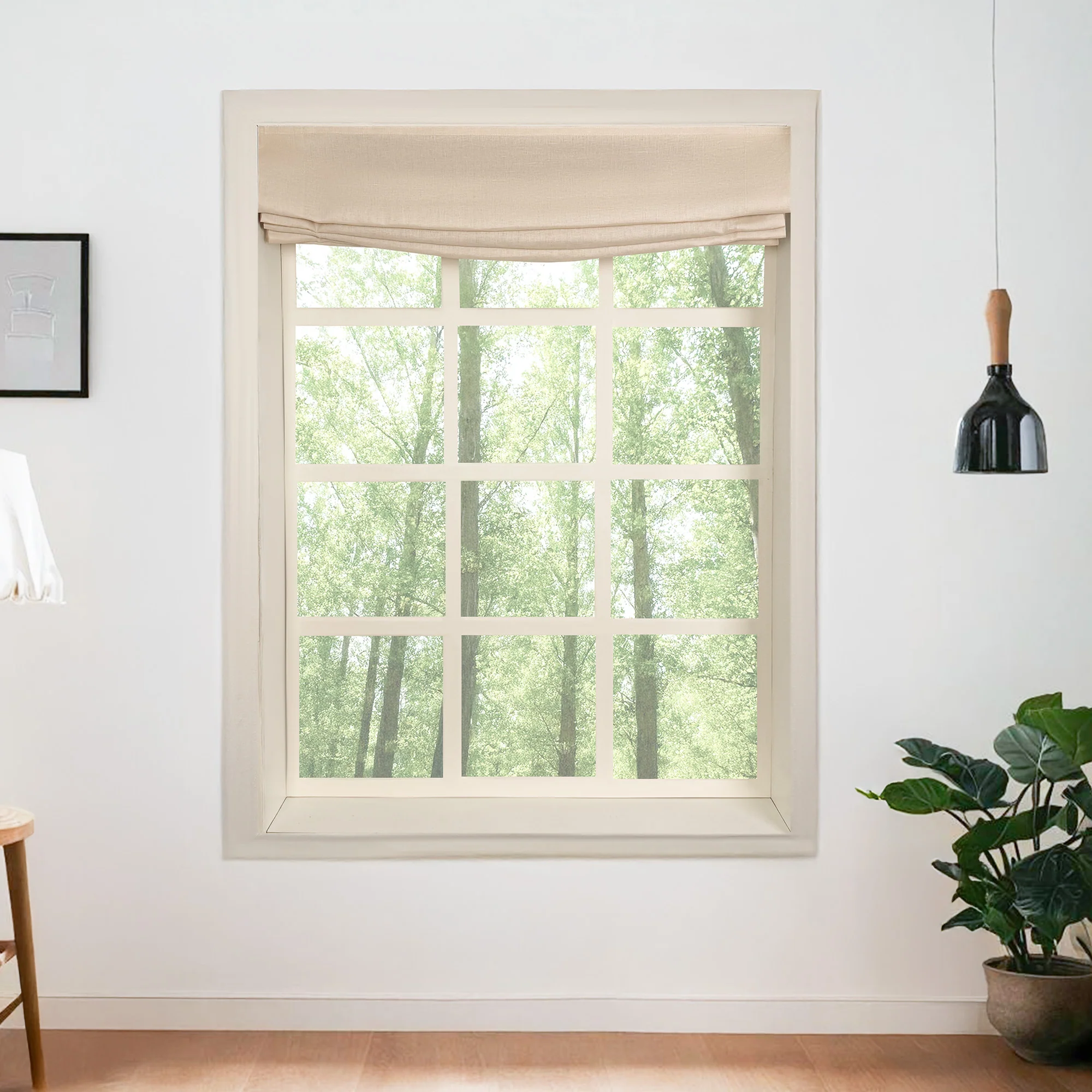 100% Belgian Flax Linen Roman Shades & Blinds | Relaxed - Image 13