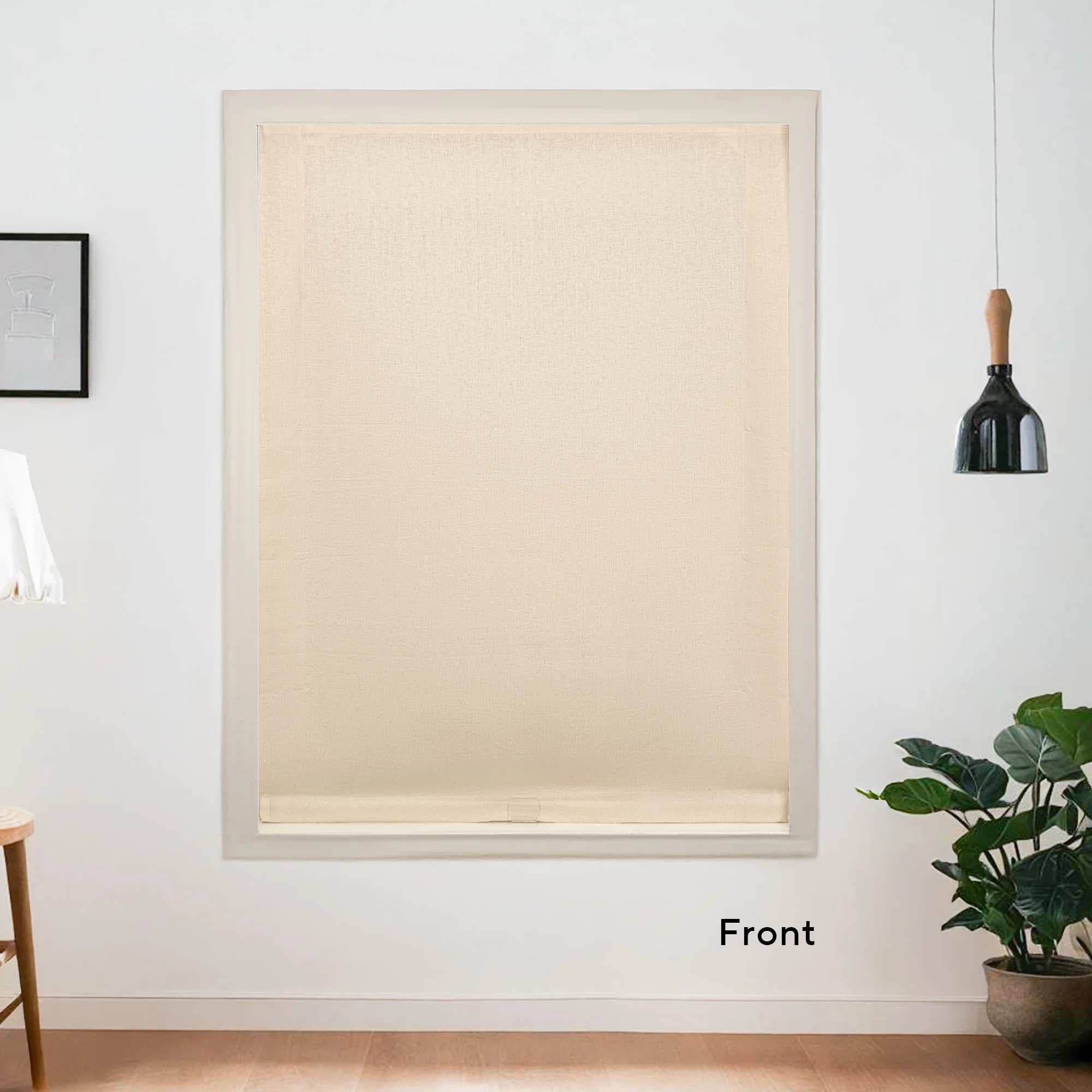100% Belgian Flax Linen Roman Shades & Blinds | Relaxed - Image 14