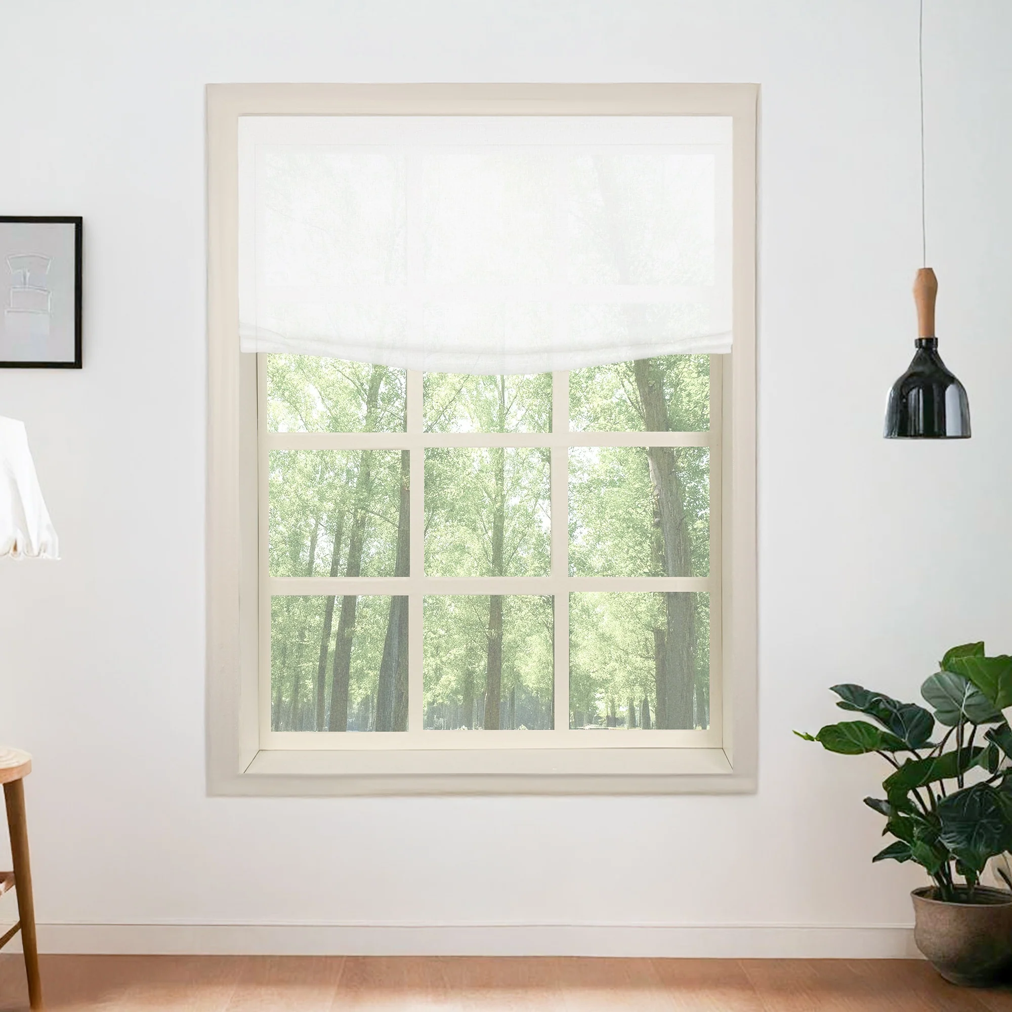 100% Belgian Flax Linen Roman Shades & Blinds | Relaxed - Image 16