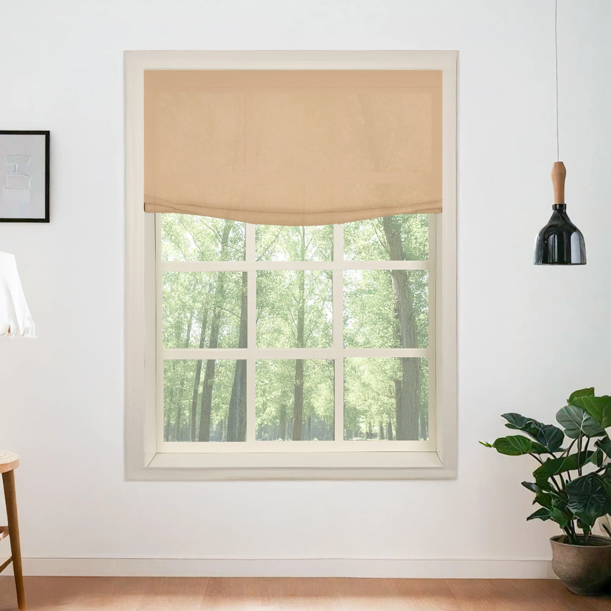 100% Belgian Flax Linen Roman Shades & Blinds | Relaxed - Image 21