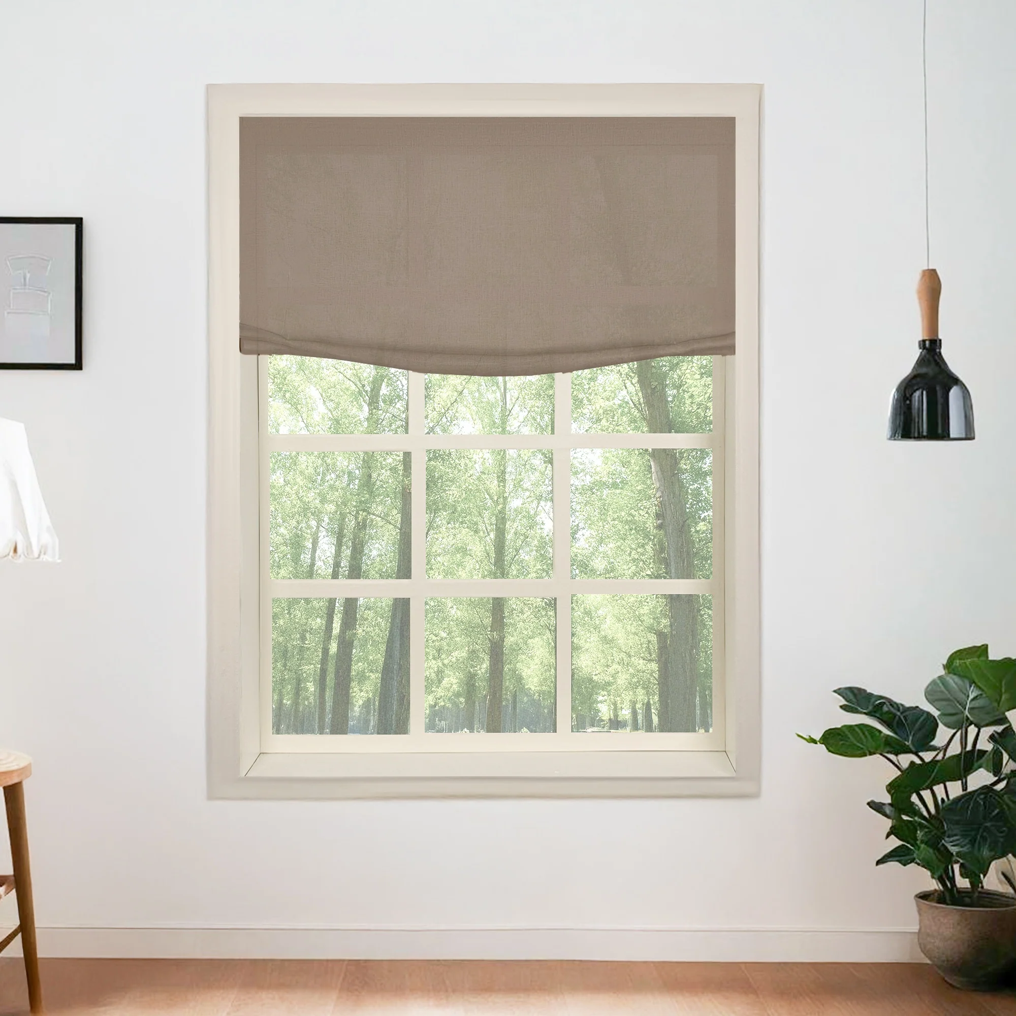 100% Belgian Flax Linen Roman Shades & Blinds | Relaxed - Image 22