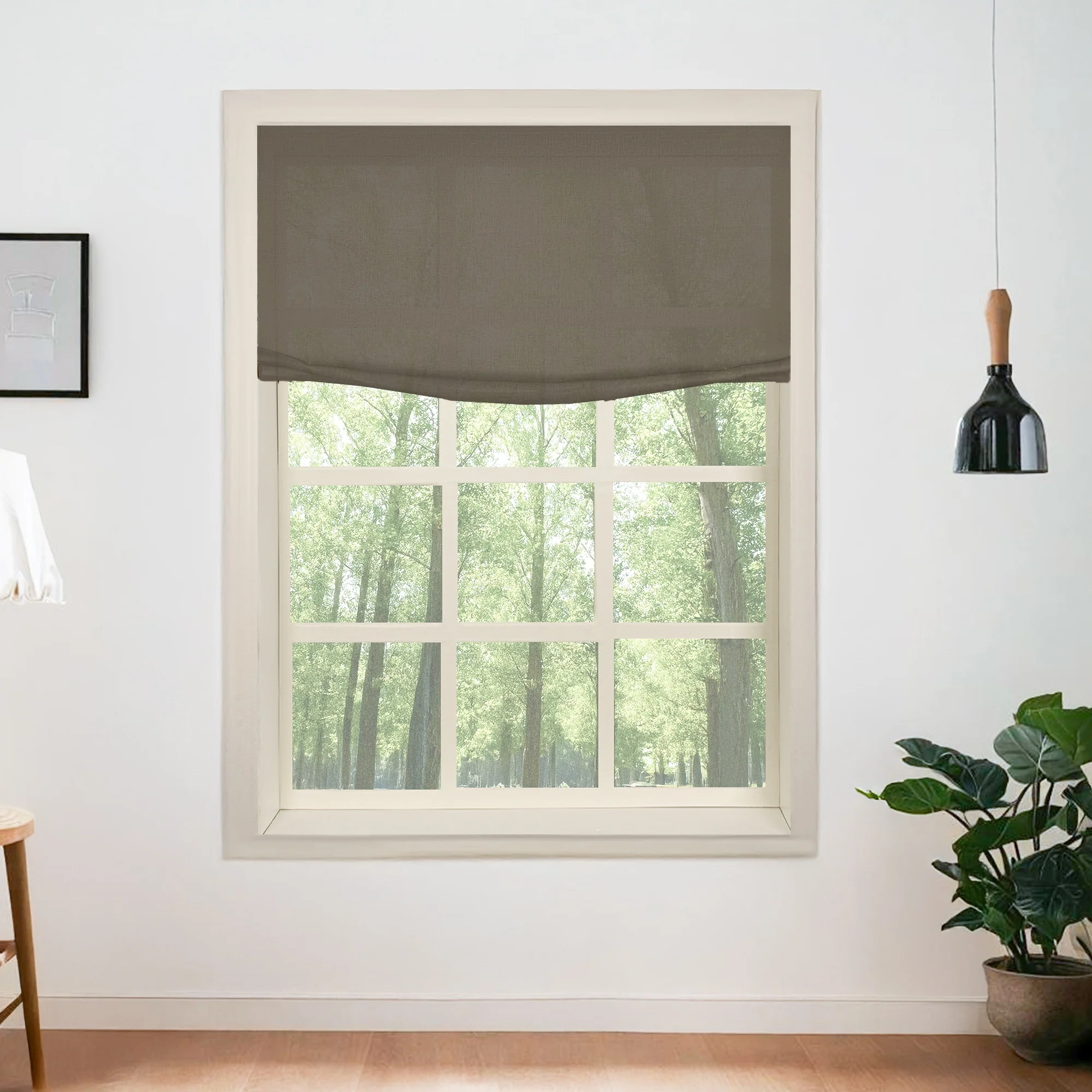 100% Belgian Flax Linen Roman Shades & Blinds | Relaxed - Image 23