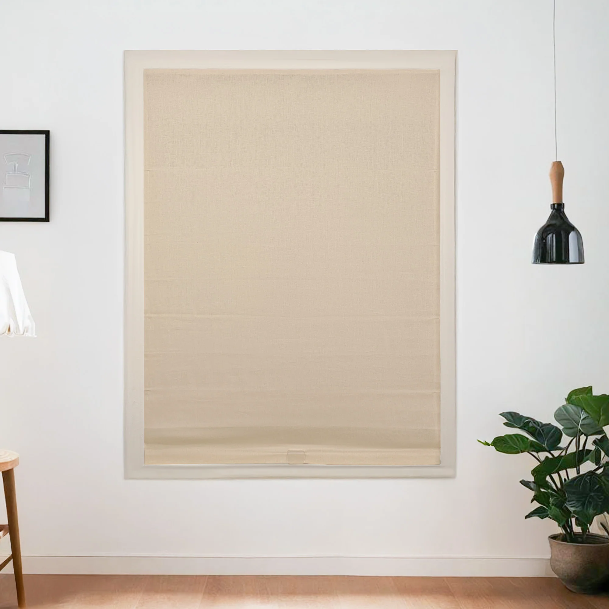 100% Belgian Flax Linen Roman Shades & Blinds | Flat Fold - Image 5