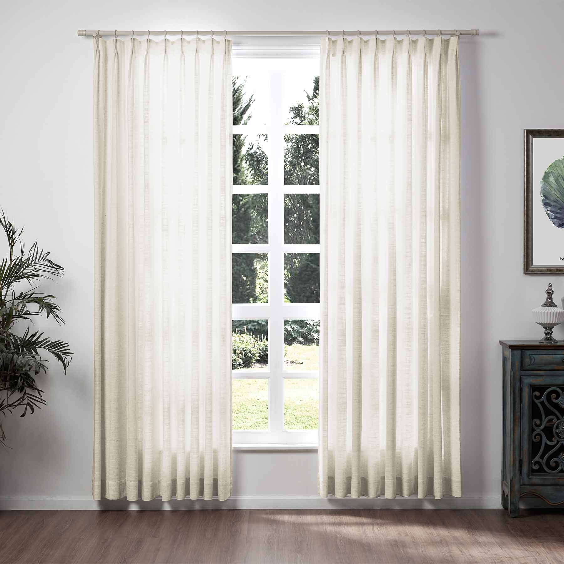 Lily Linen Curtains & Drapes Soft Top - Image 22