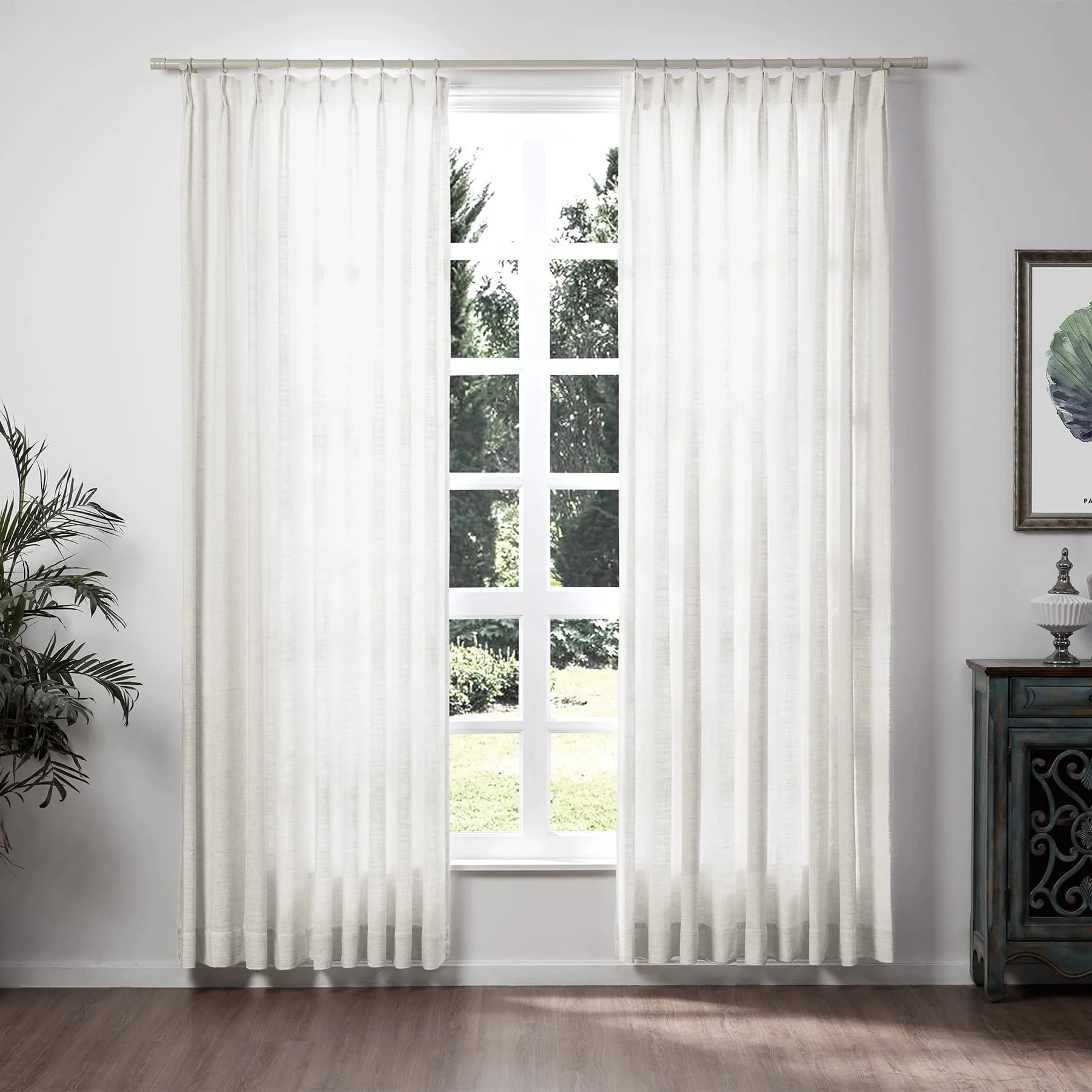 Lily Linen Curtains & Drapes Soft Top - Image 52