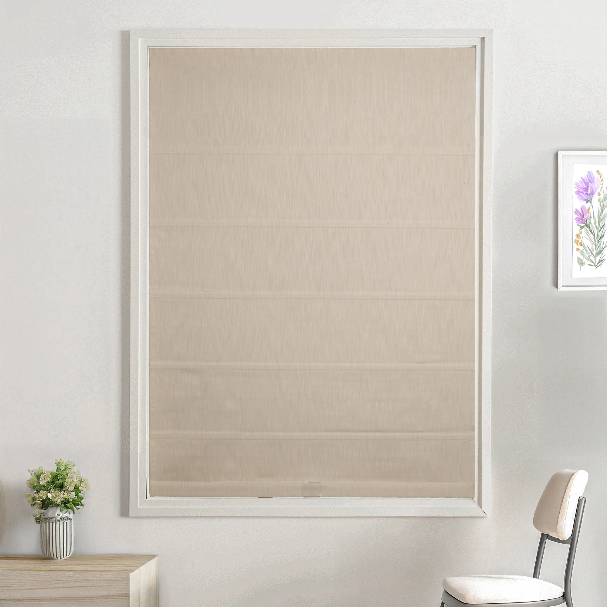 Cove Cotton Roman Blackout Shades - Image 4