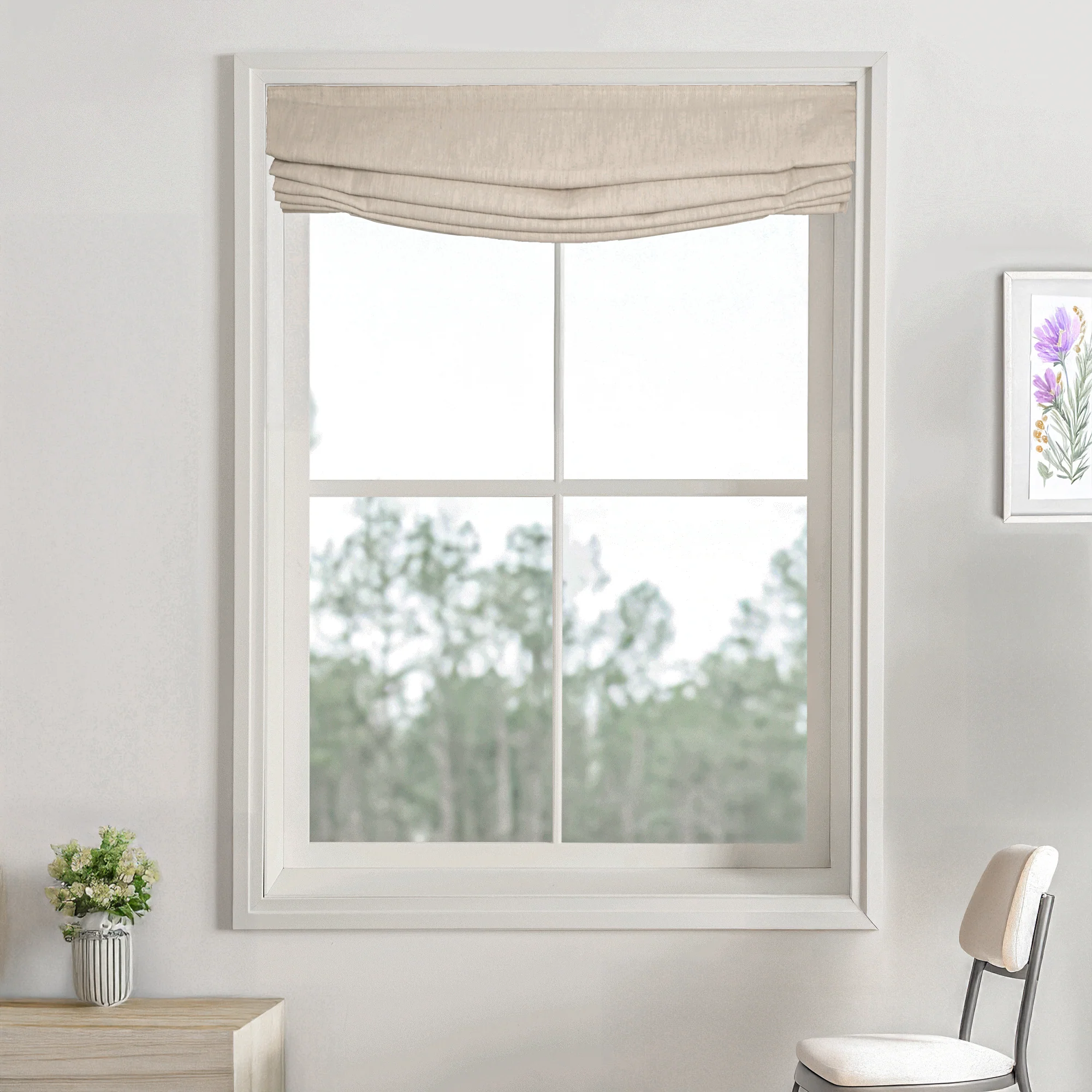 Cove Cotton Roman Blackout Shades - Image 6