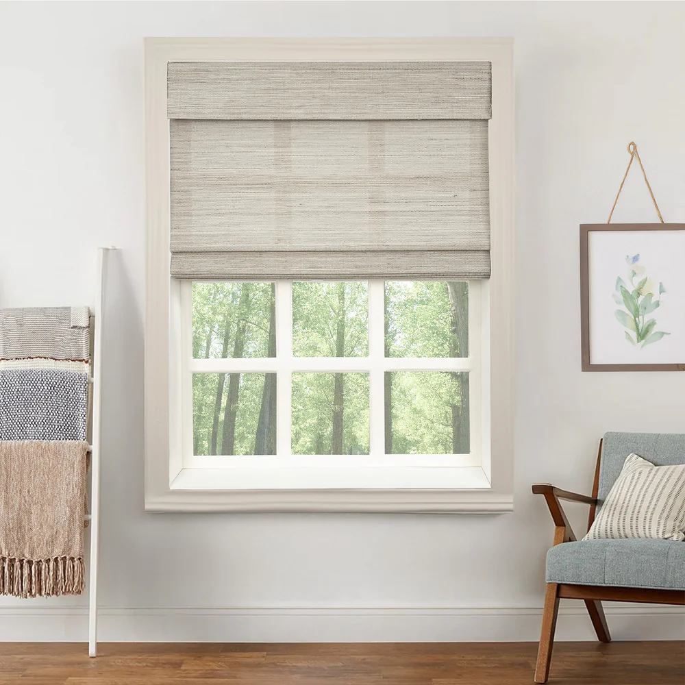 Ivy Woven Bamboo Blinds & Shades | 2 Shades on 1 Headrail - Image 11