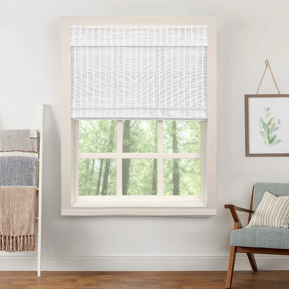 Ivy Woven Bamboo Blinds & Shades | 2 Shades on 1 Headrail - Image 12