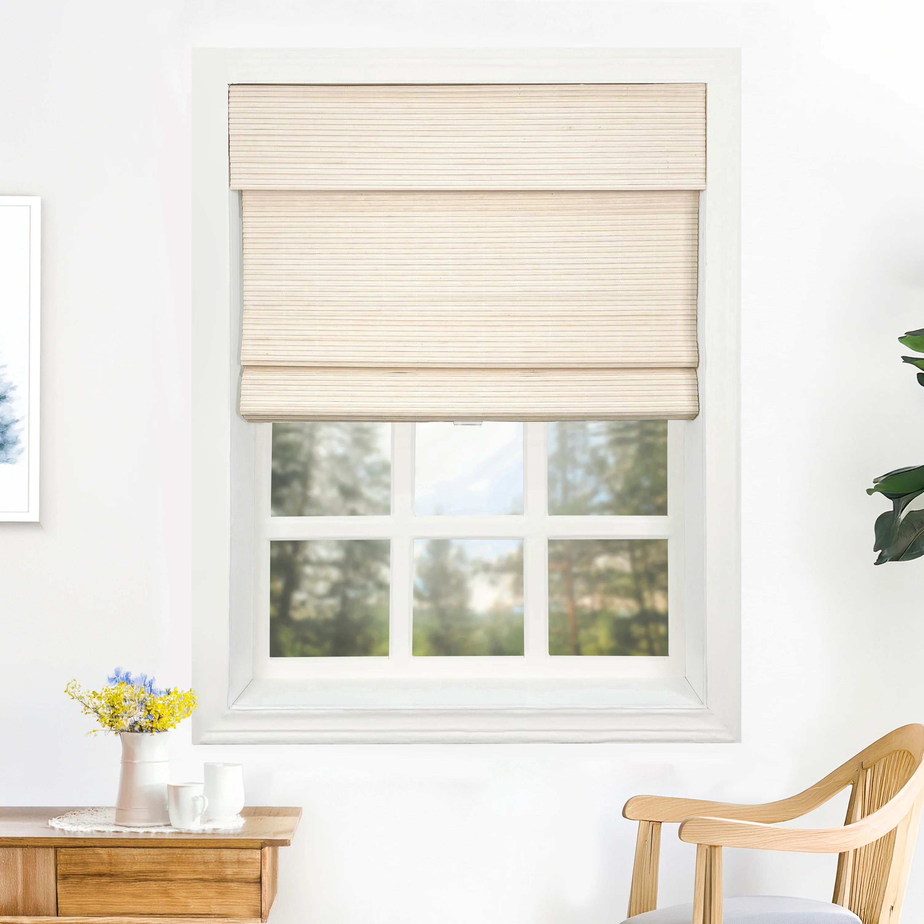 Ivy Woven Bamboo Blinds & Shades | 2 Shades on 1 Headrail - Image 18