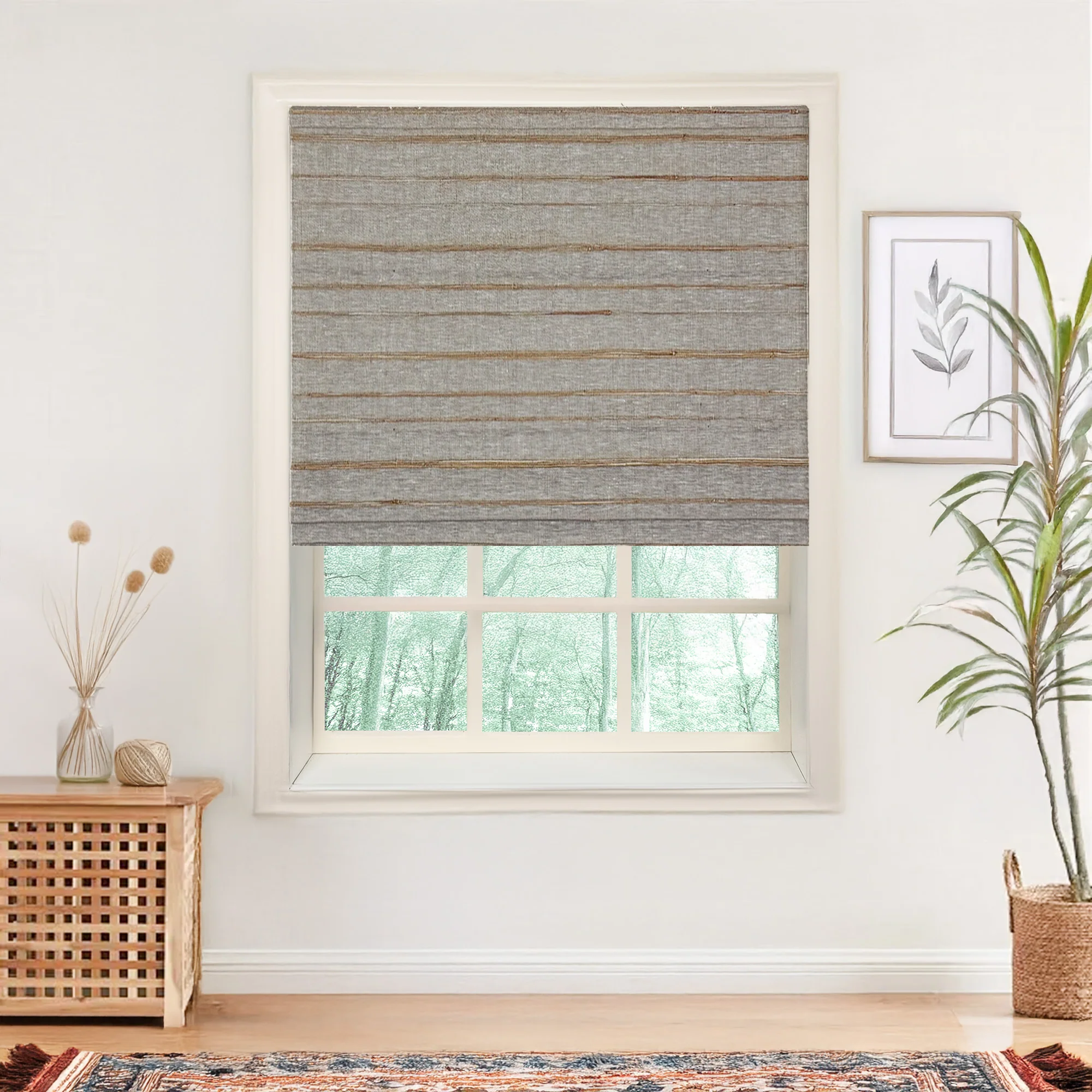 Natural Jute & Hemp Blinds & Shades | 2 Shades on 1 Headrail - Image 10