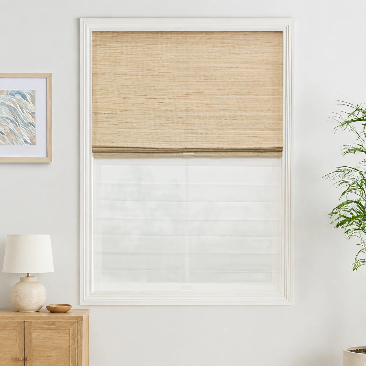 Custom Cordless Bamboo Shades & Blinds | Day Night - Image 3