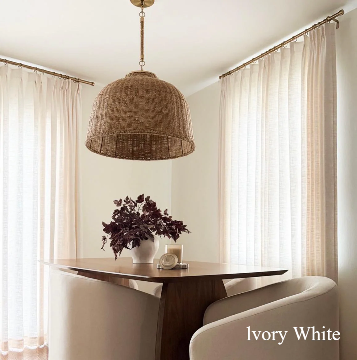 Lily Linen Curtains & Drapes Pleated - Image 11