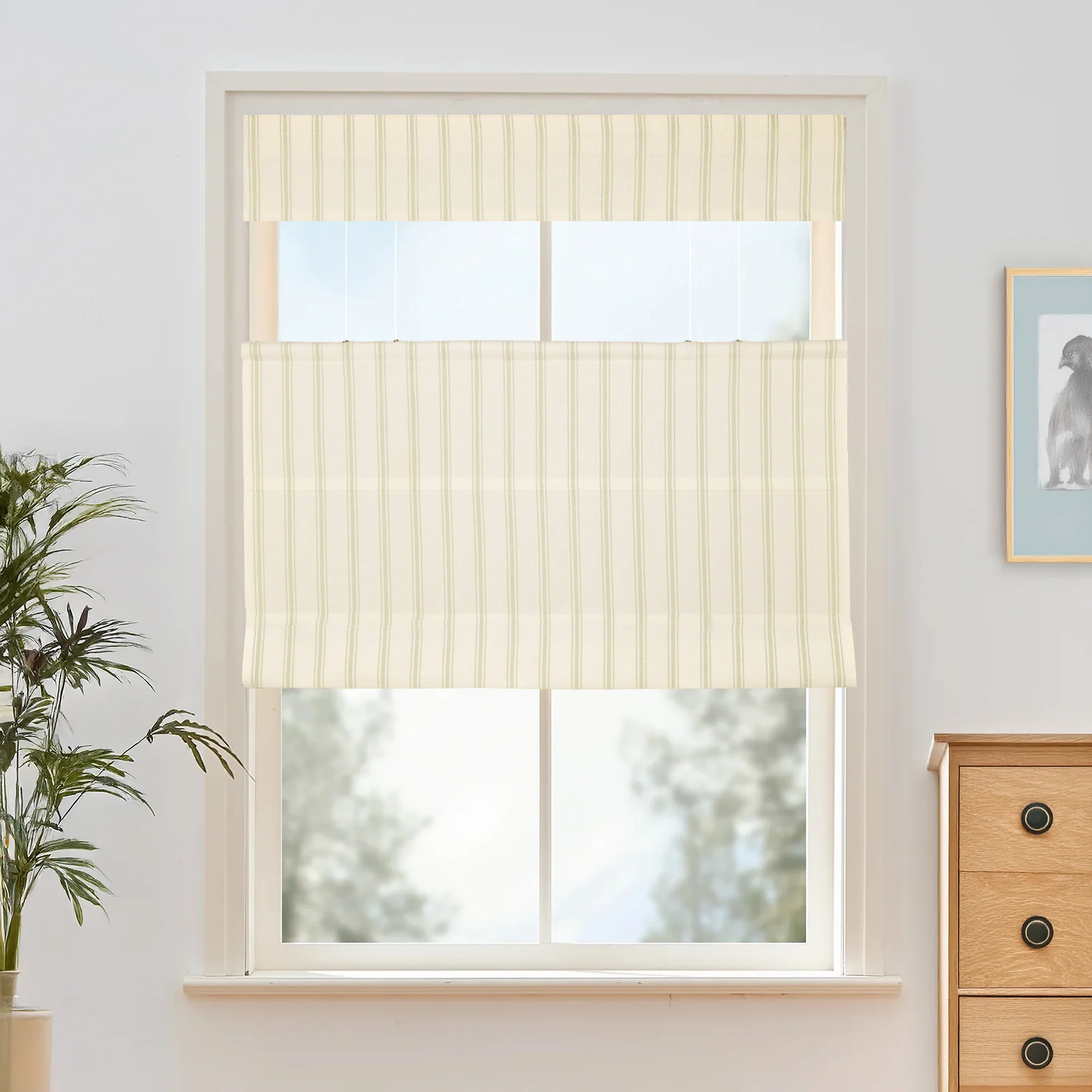 Custom Top Down Bottom Up Roman Shade & Blinds - Image 4