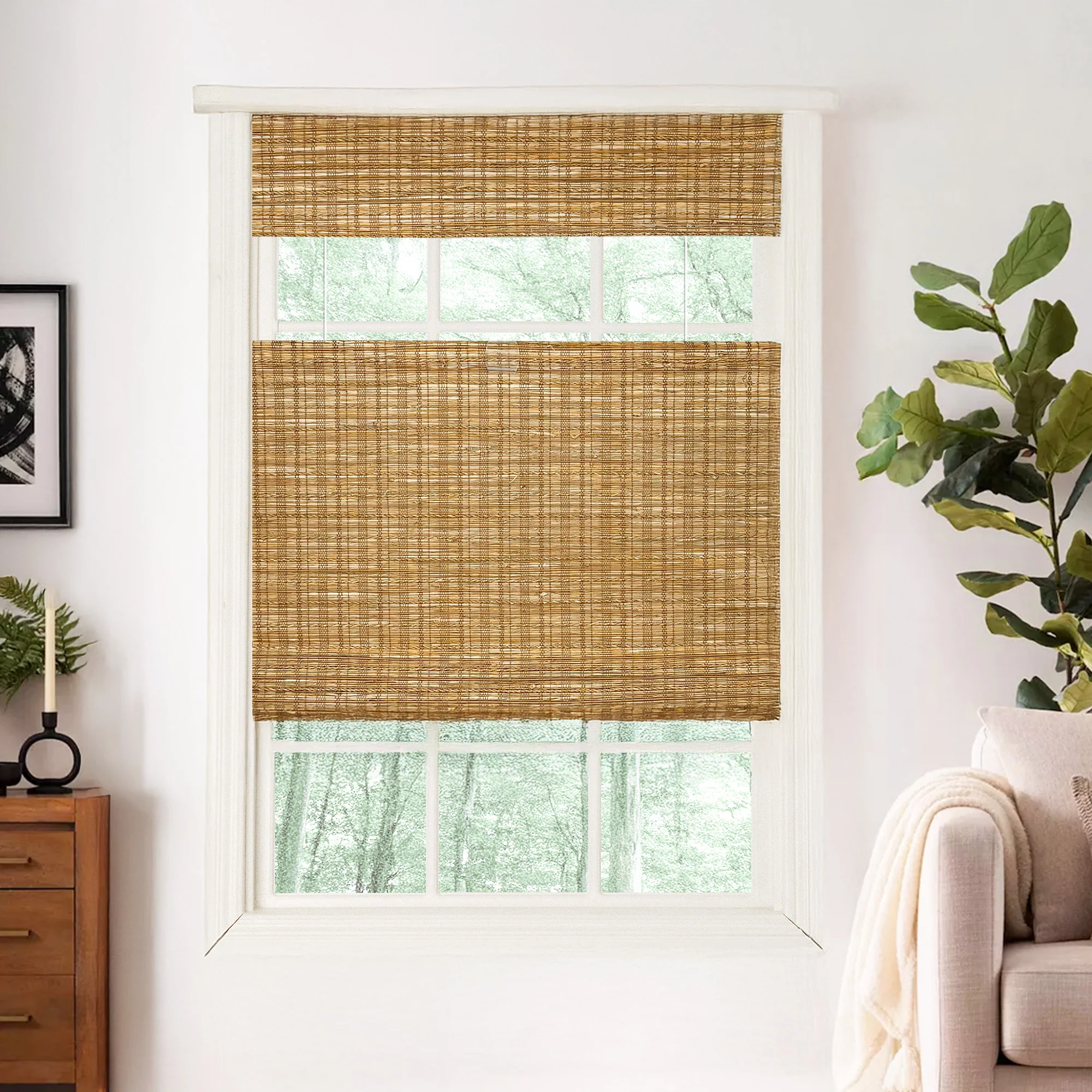 Extra Wide Bamboo Shade & Blinds|Top Down Bottom Up - Image 4