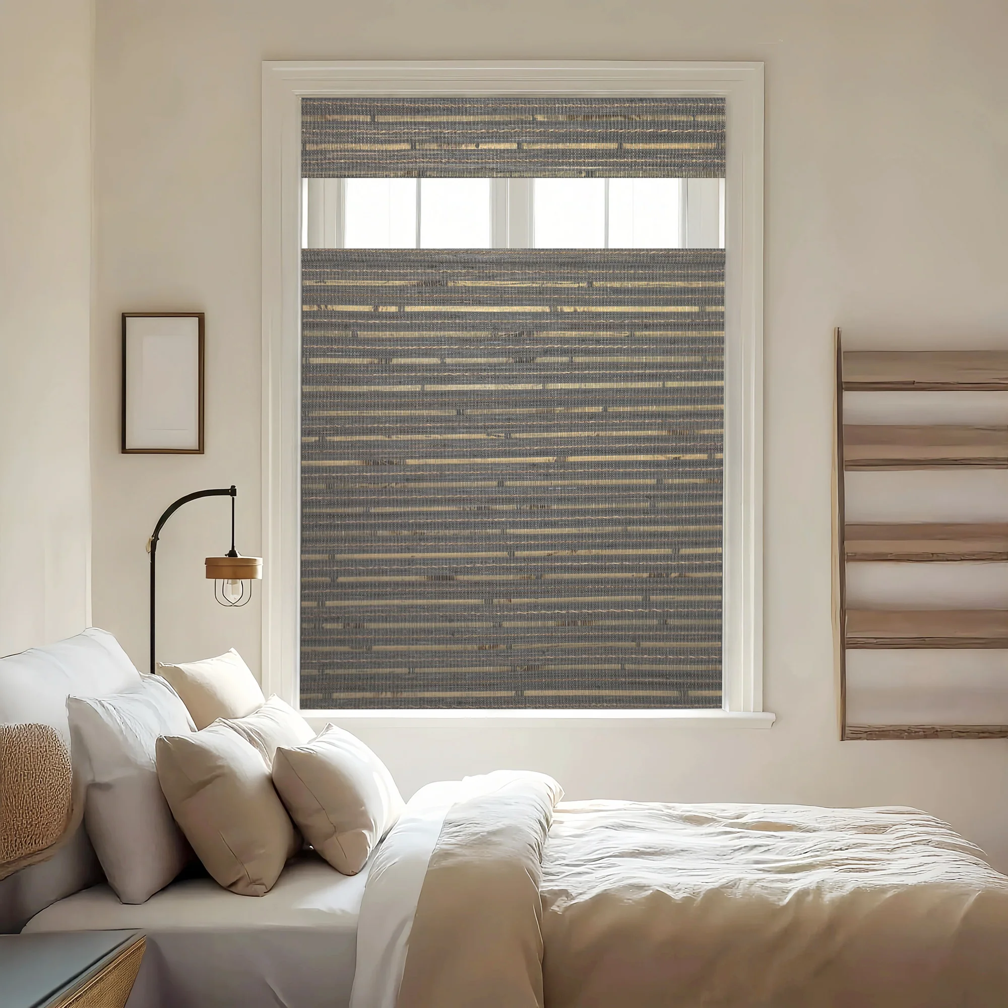Hazel Bamboo Blinds & Shades Top Down Bottom Up | Ashwood Pine - Image 4
