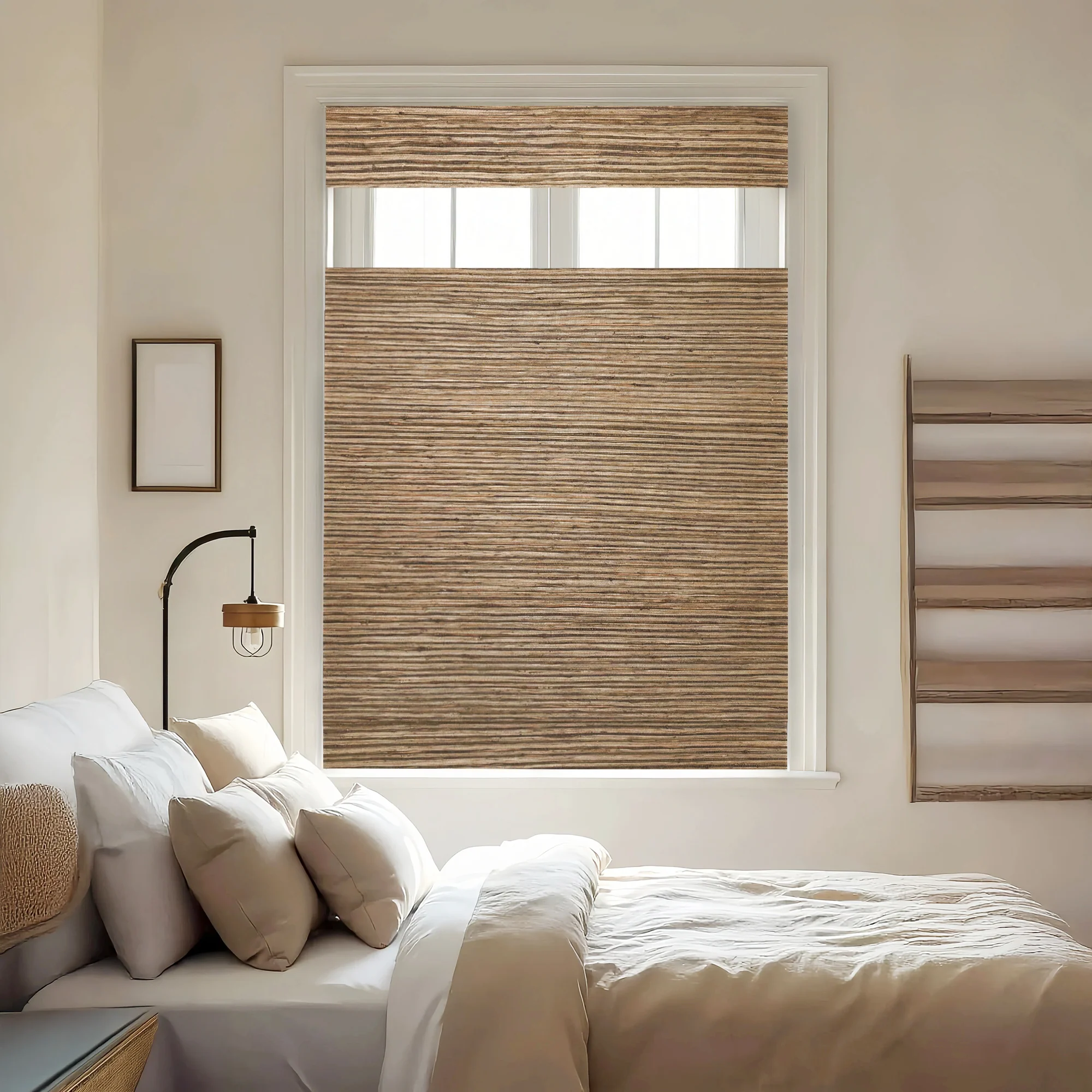 Hazel Bamboo Blinds & Shades Top Down Bottom Up | Chestnut - Image 4