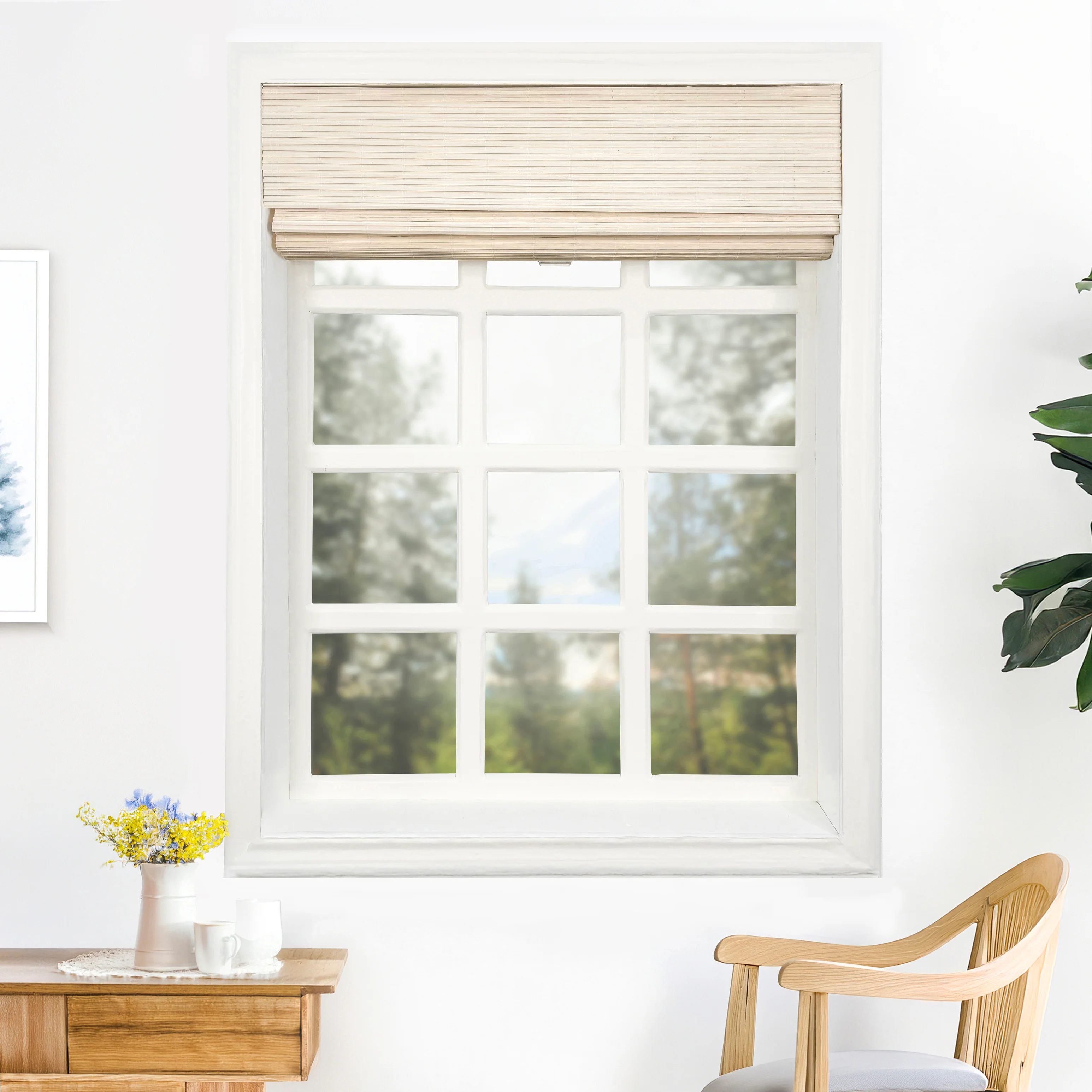 Ivy Woven Bamboo Blinds & Shades | Bone White - Image 5