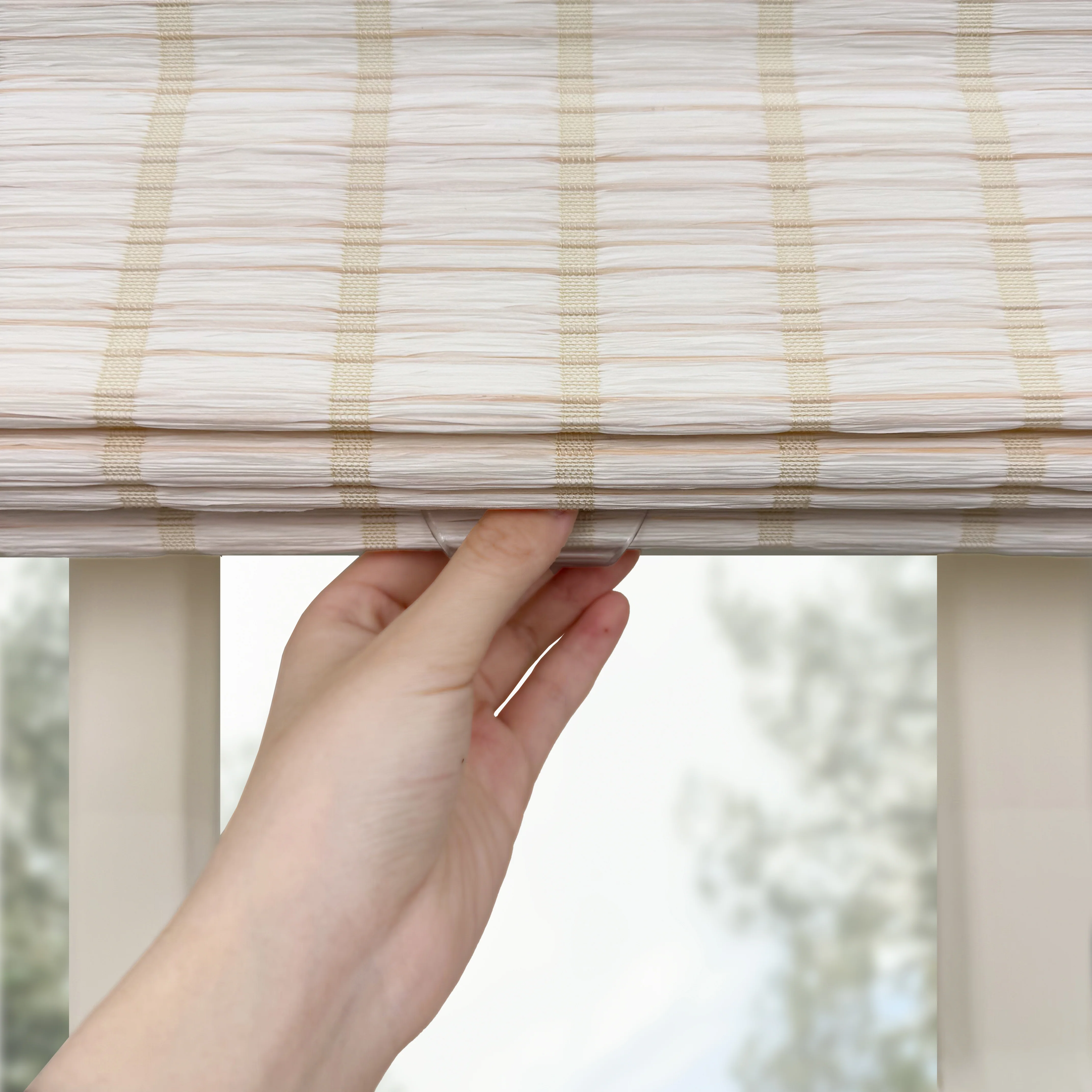 Ivy Woven Bamboo Blinds & Shades | 2 Shades on 1 Headrail - Image 8