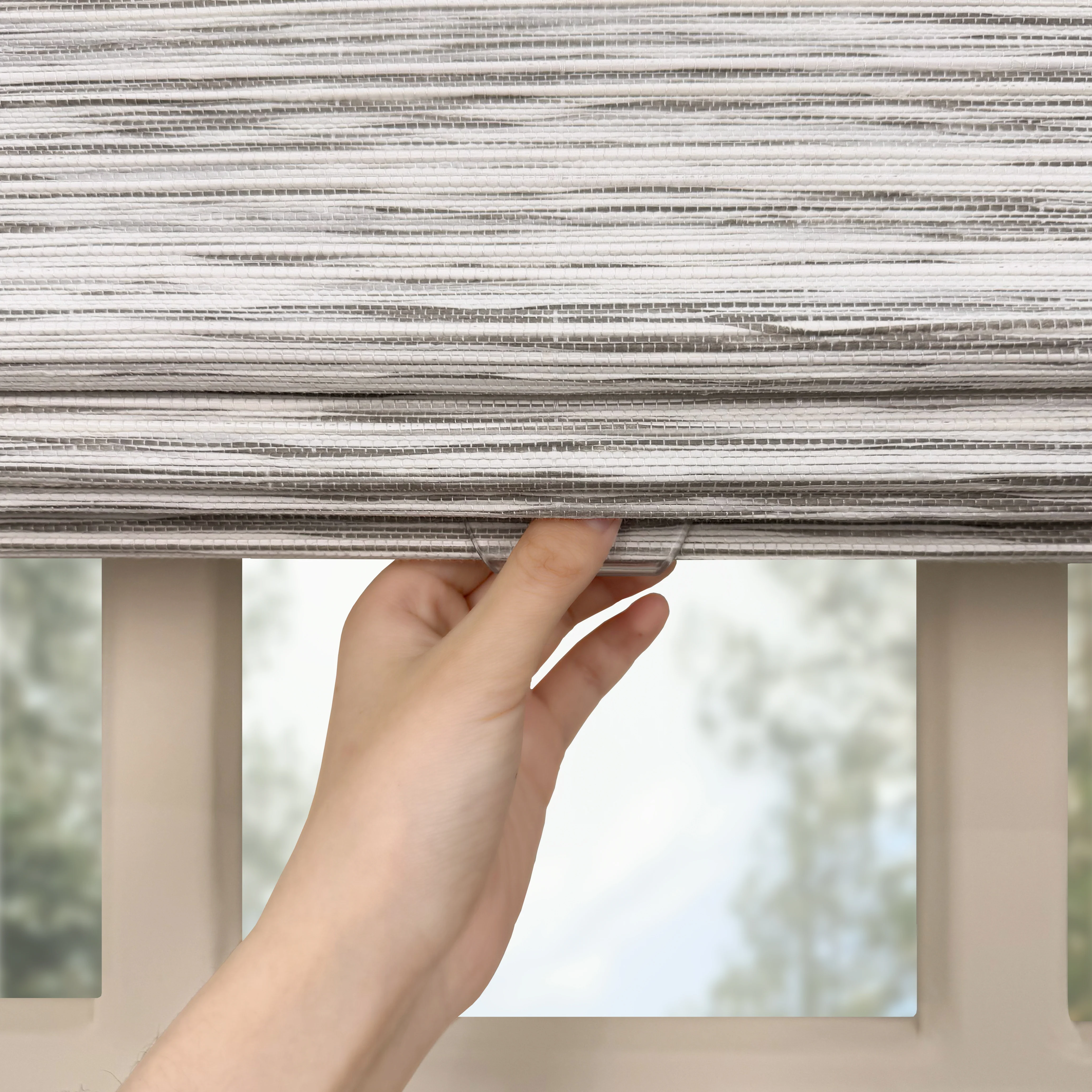 Ivy Woven Bamboo Blinds & Shades | Marble - Image 8