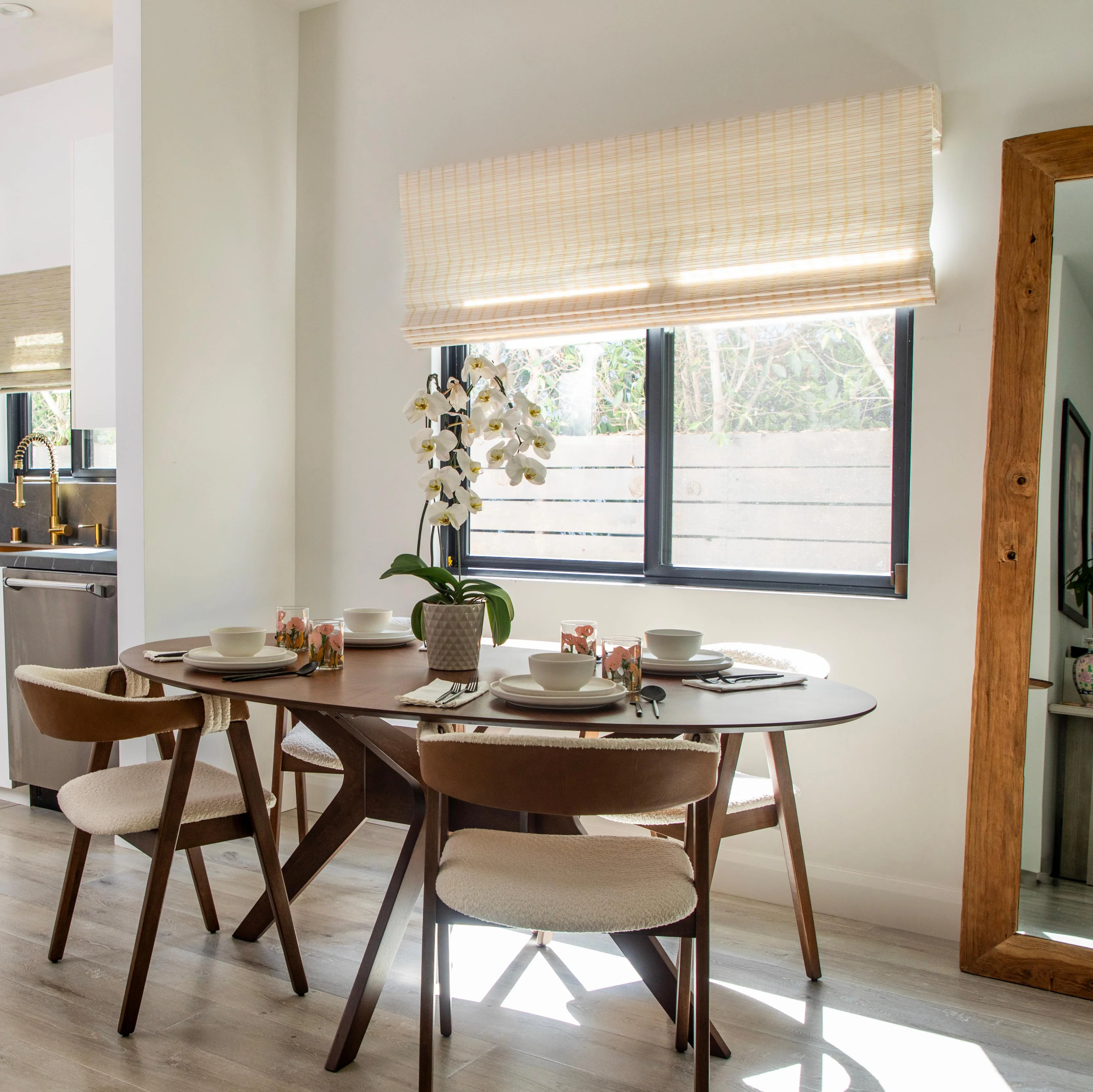 Ivy Woven Bamboo Blinds & Shades | Snow - Image 2