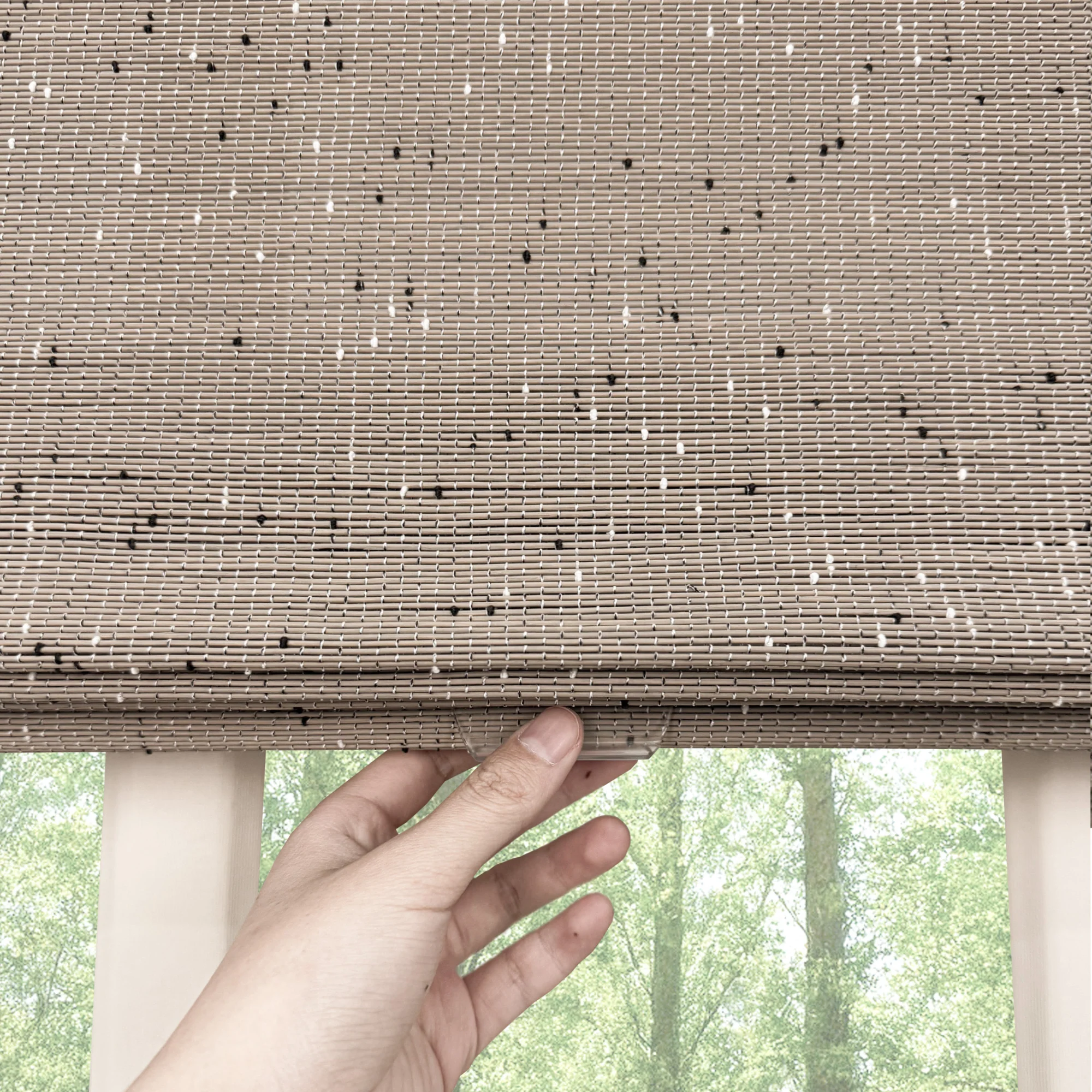 Ivy Woven Bamboo Blinds & Shades Top Down Bottom Up | Backgammon - Image 6