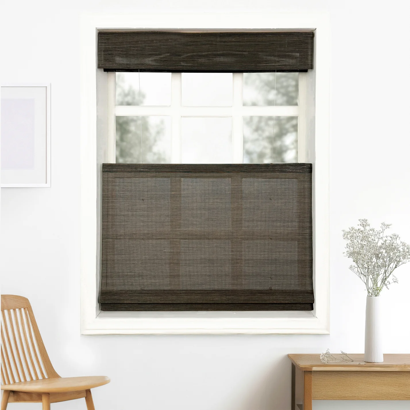 Ivy Woven Bamboo Blinds & Shades Top Down Bottom Up | Moss - Image 4