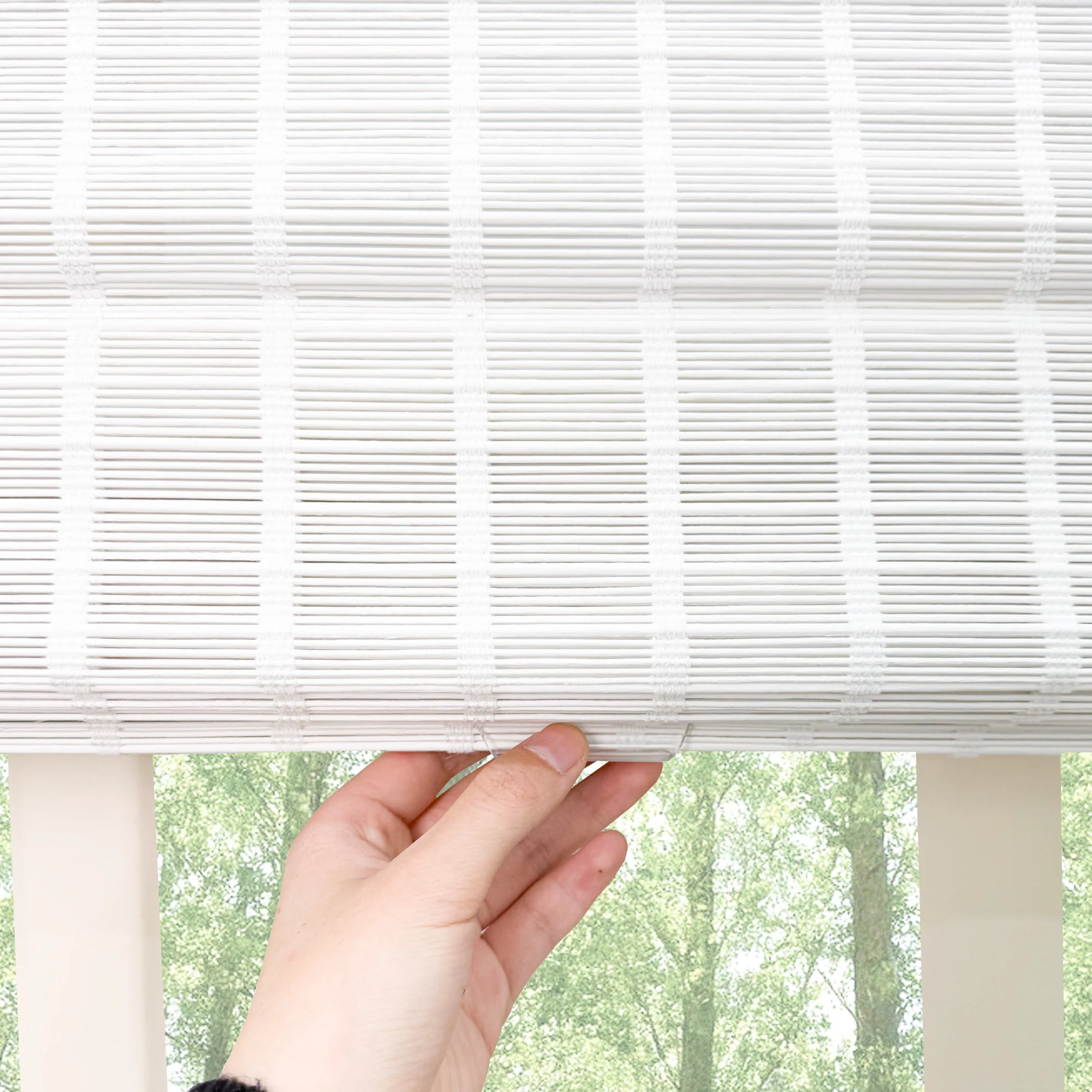 Ivy Woven Bamboo Blinds & Shades | Off White - Image 8
