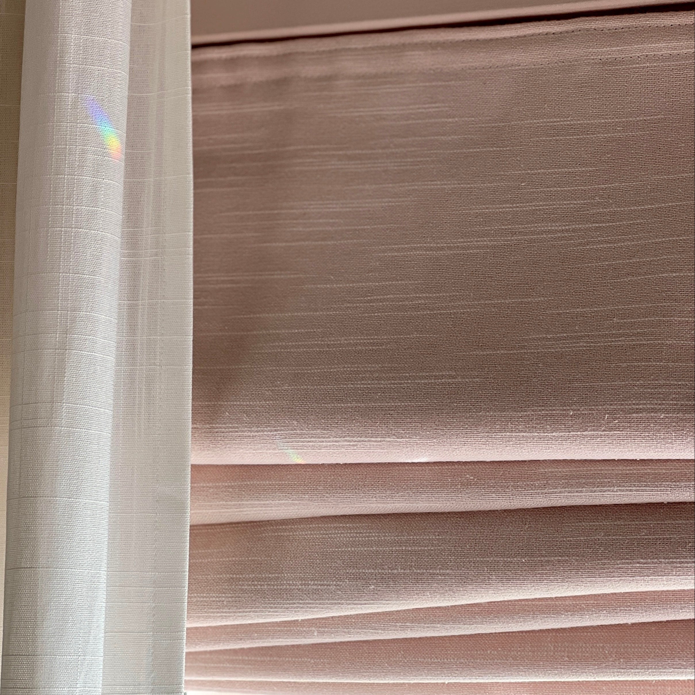 Jenna Linen Roman Shades & Blinds | Flat Fold - Image 3