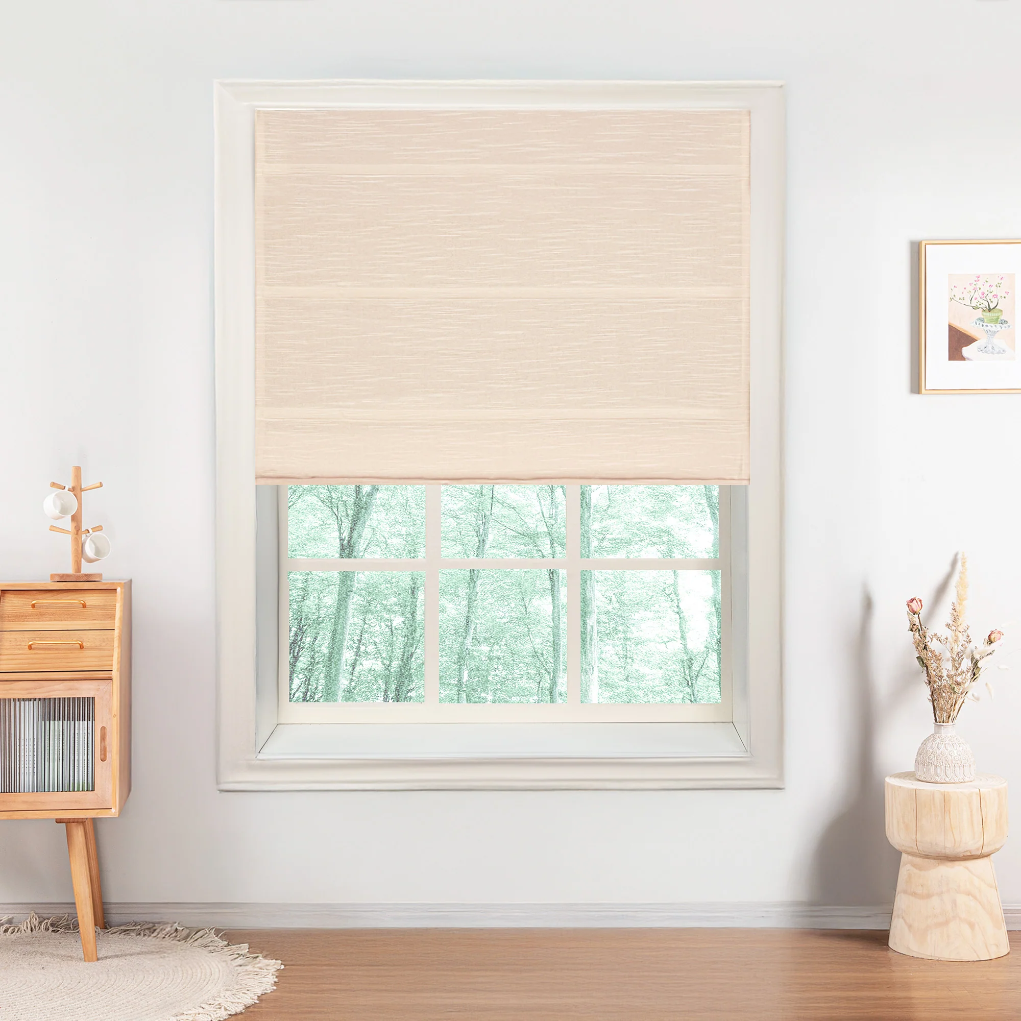 Jenna Linen Roman Shades & Blinds - Image 22