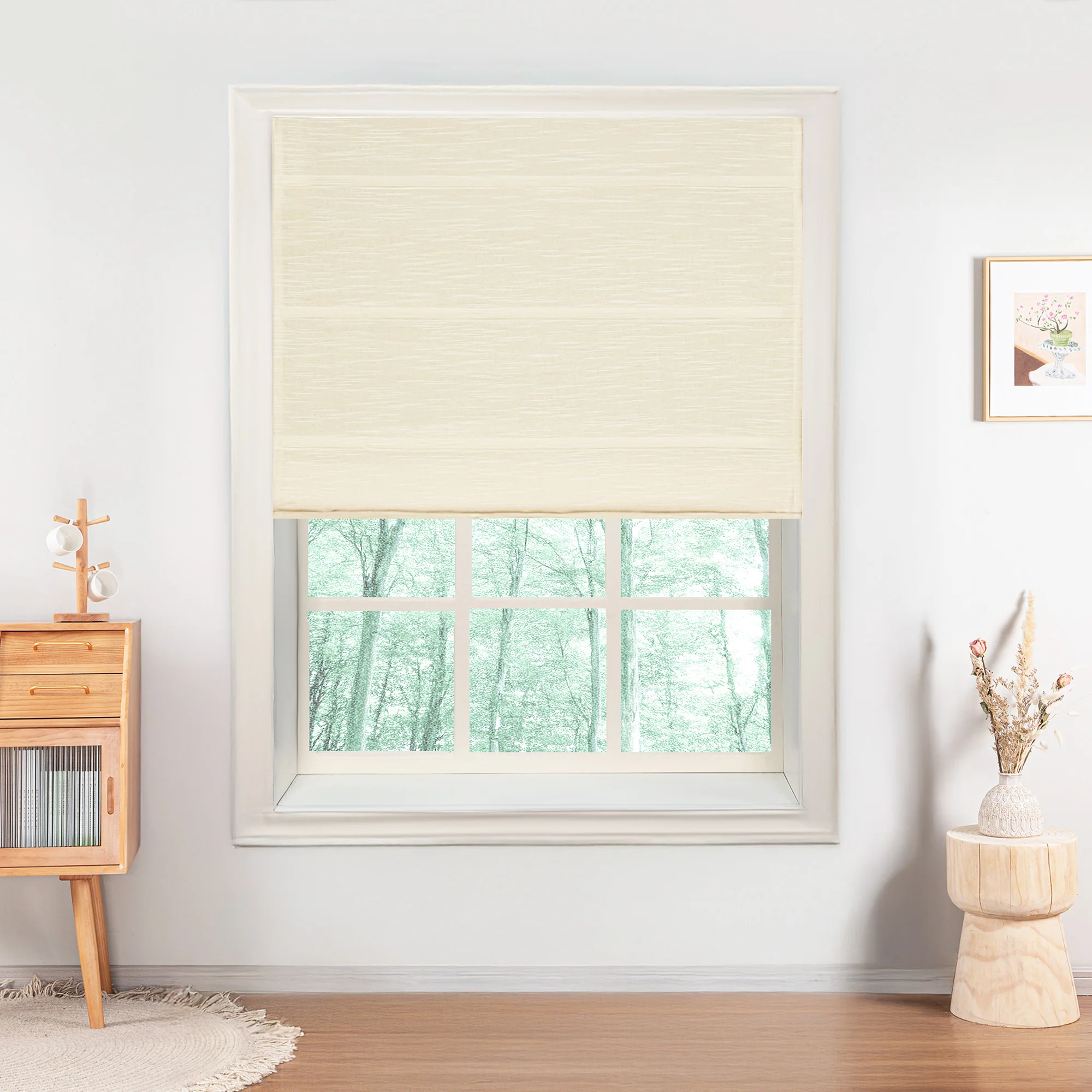 Jenna Linen Roman Shades & Blinds - Image 25