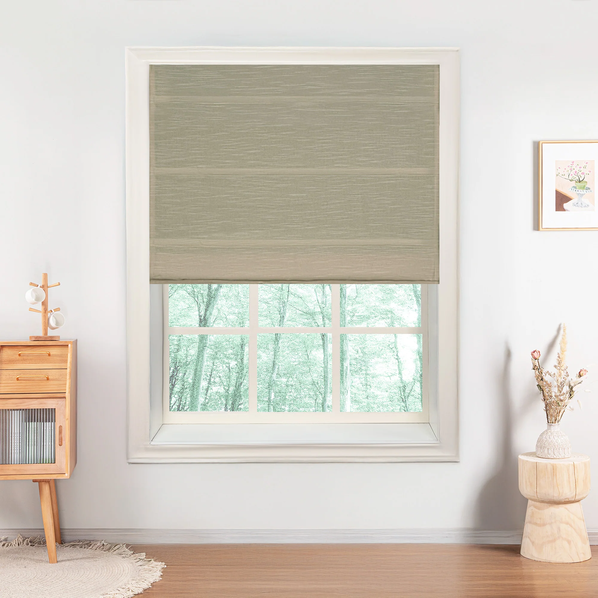 Jenna Linen Roman Shades & Blinds - Image 26