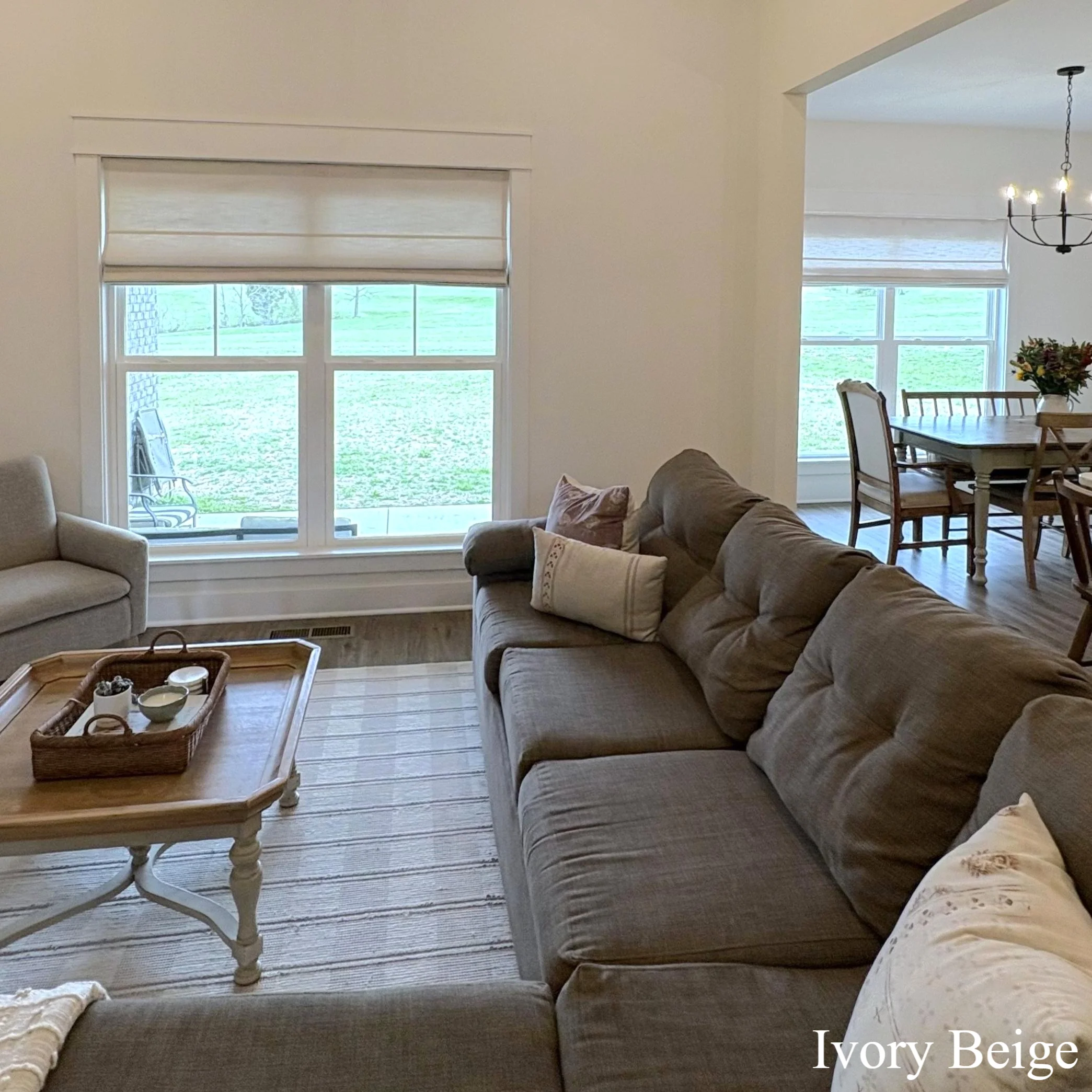 Jenna Linen Roman Shades & Blinds | Plain Fold - Image 2