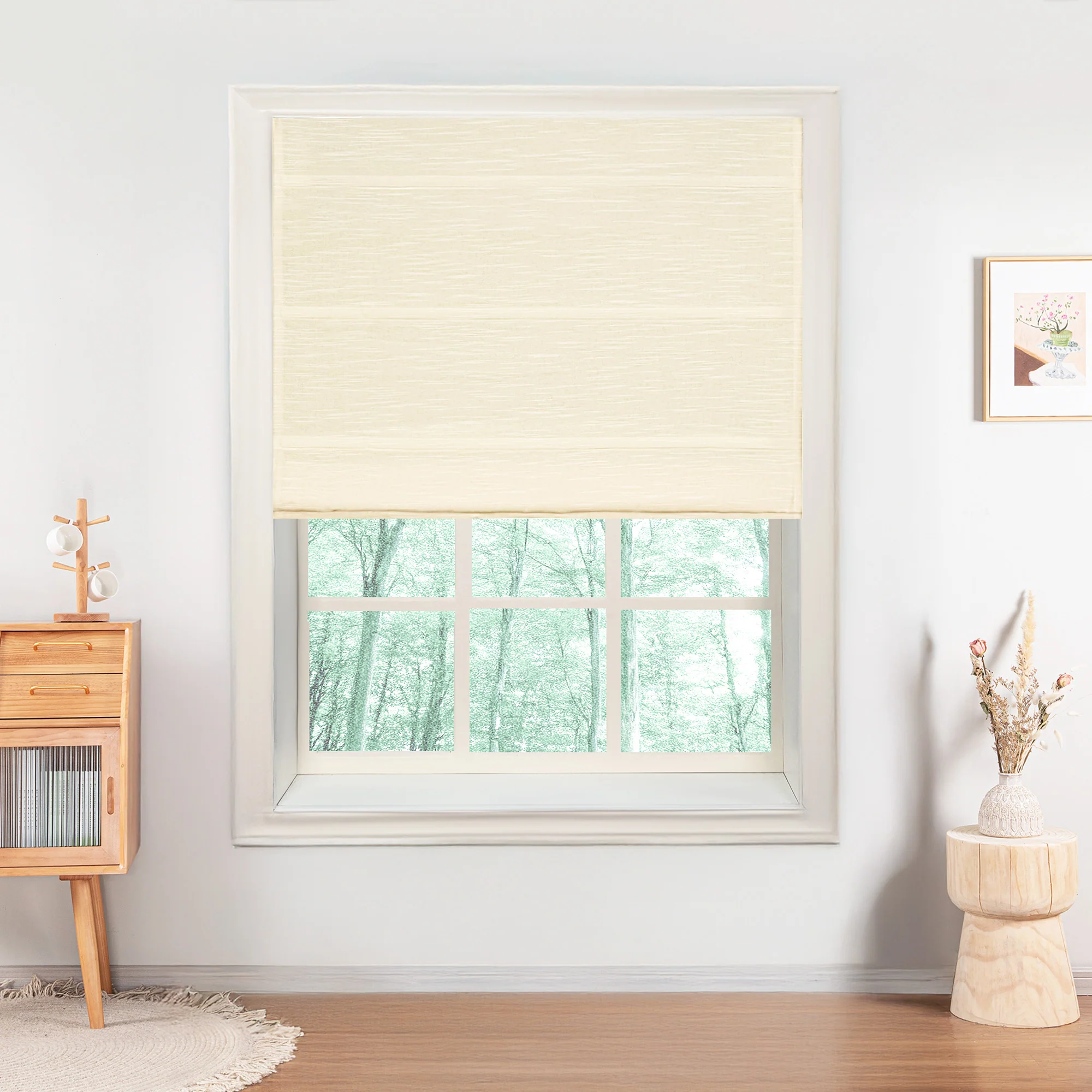 Jenna Linen Roman Shades & Blinds - Image 32