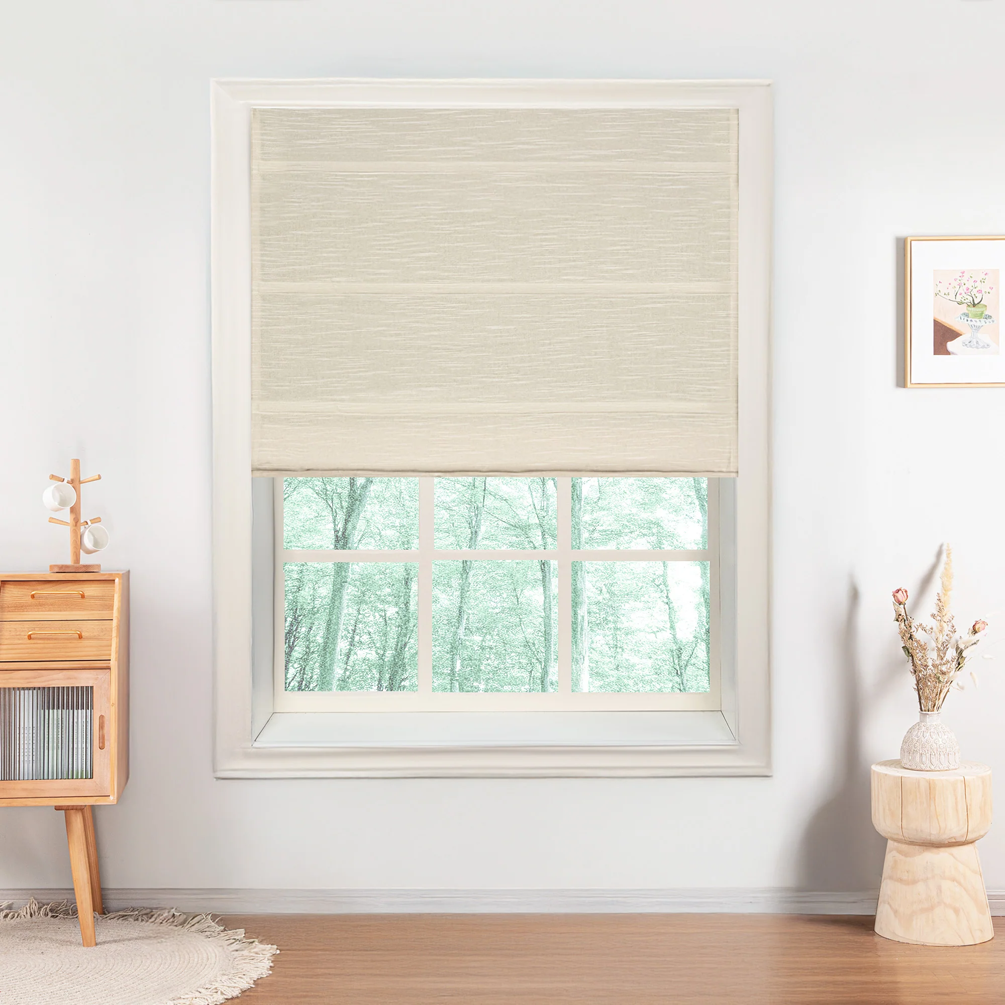 Jenna Linen Roman Shades & Blinds - Image 33