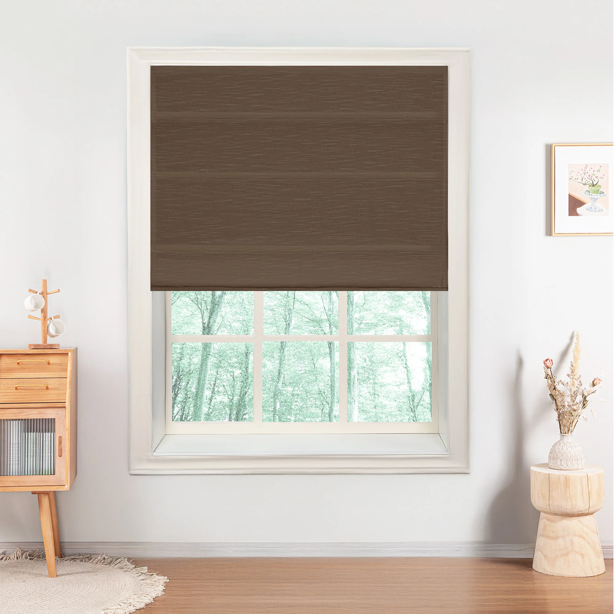 Jenna Linen Roman Shades & Blinds | Plain Fold - Image 25