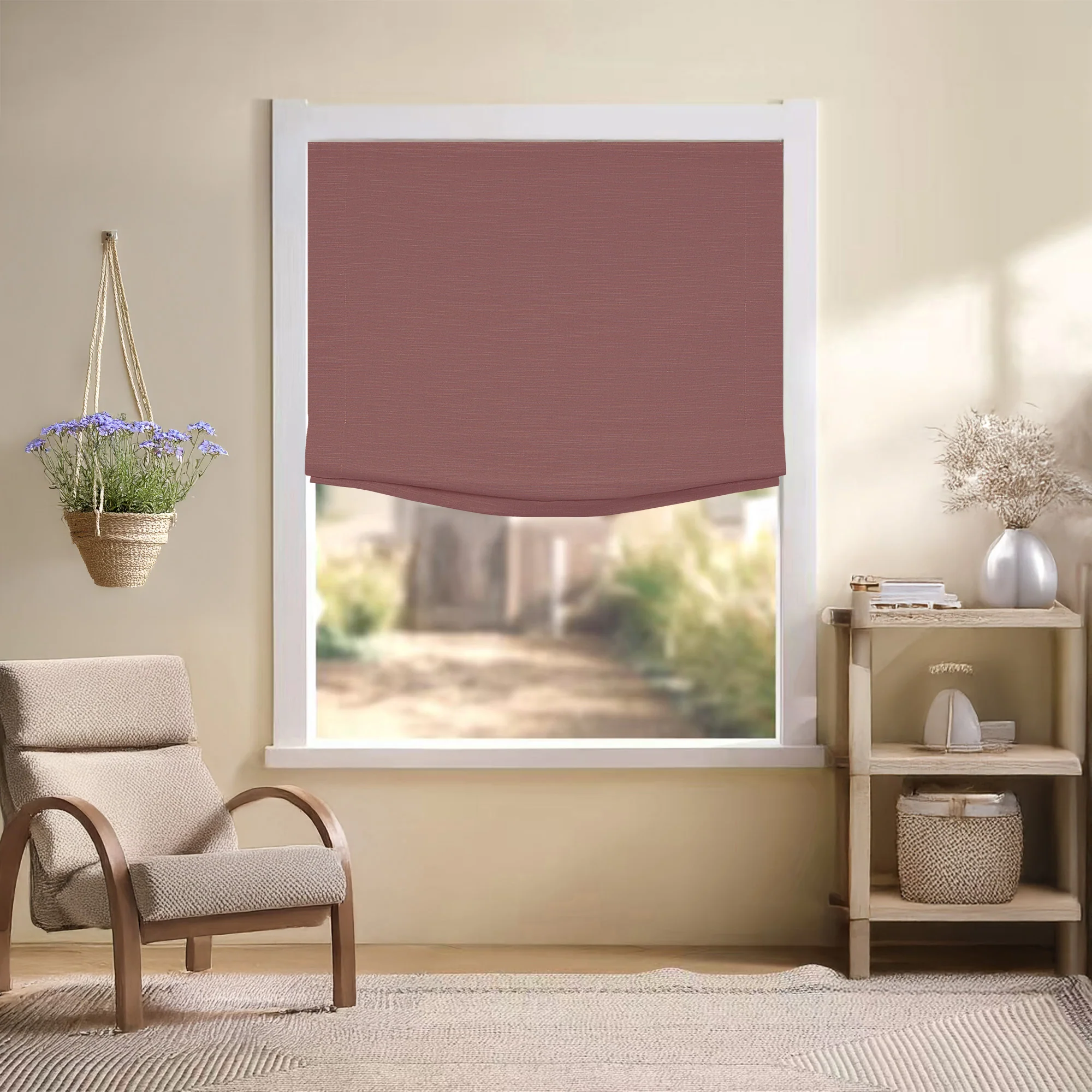 Jenna Linen Roman Shades & Blinds | Relaxed - Image 12