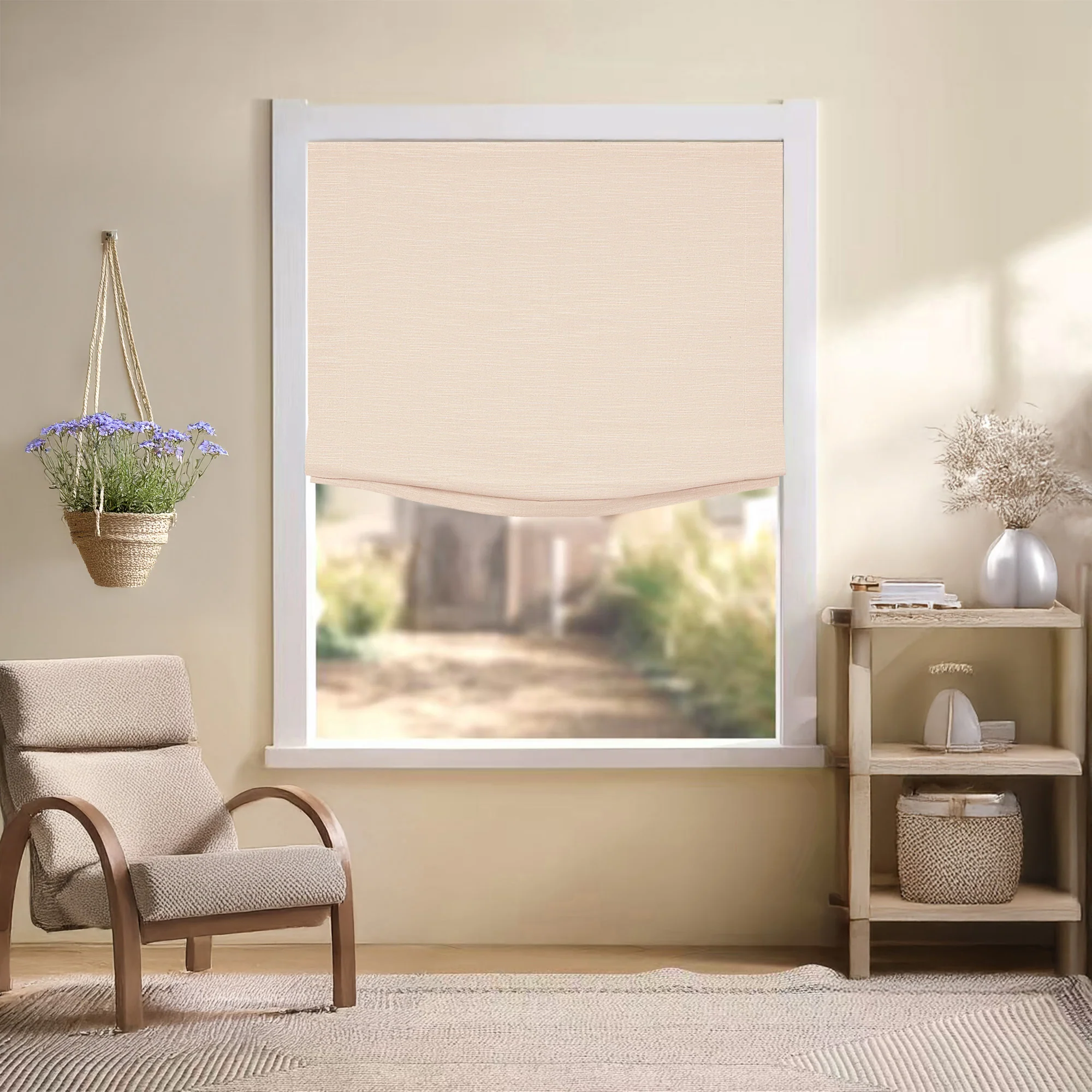 Jenna Linen Roman Shades & Blinds | Relaxed - Image 14