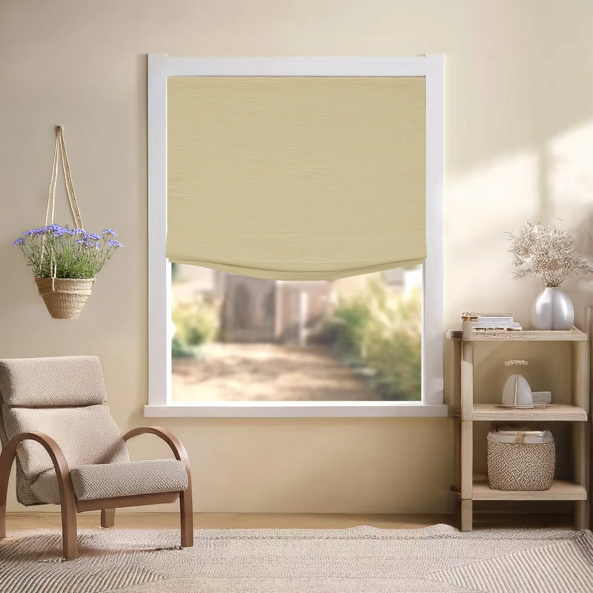 Jenna Linen Roman Shades & Blinds | Relaxed - Image 15